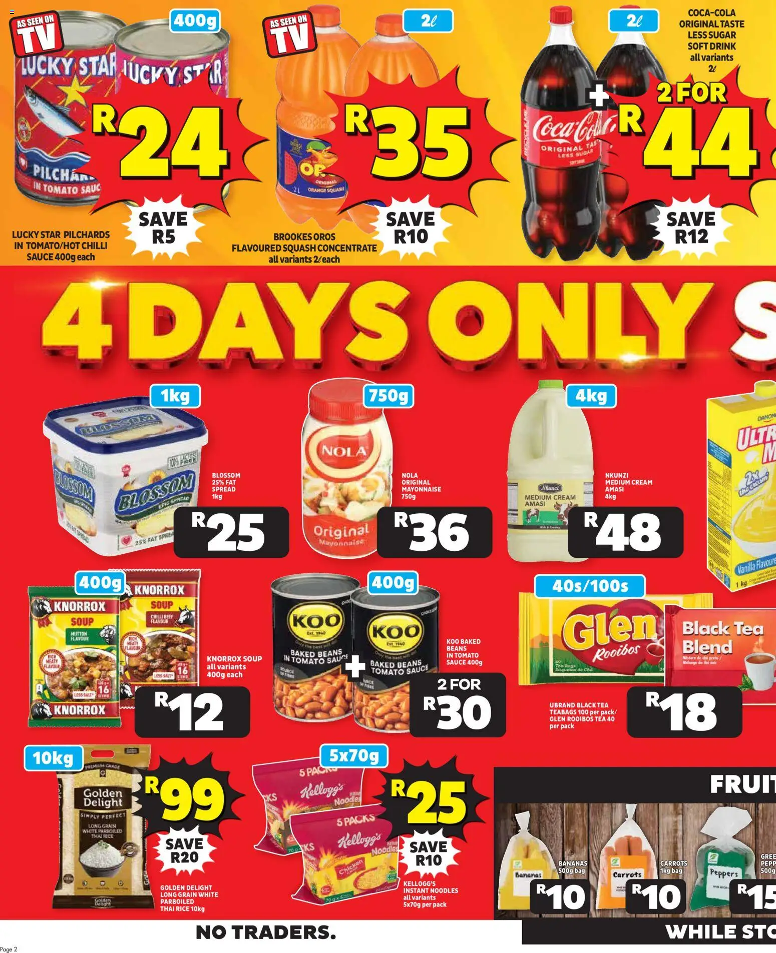New Usave catalogue – valid from 19.03.2026 | Page: 2 | Products: Chicken, Carrots, Salt, Sugar