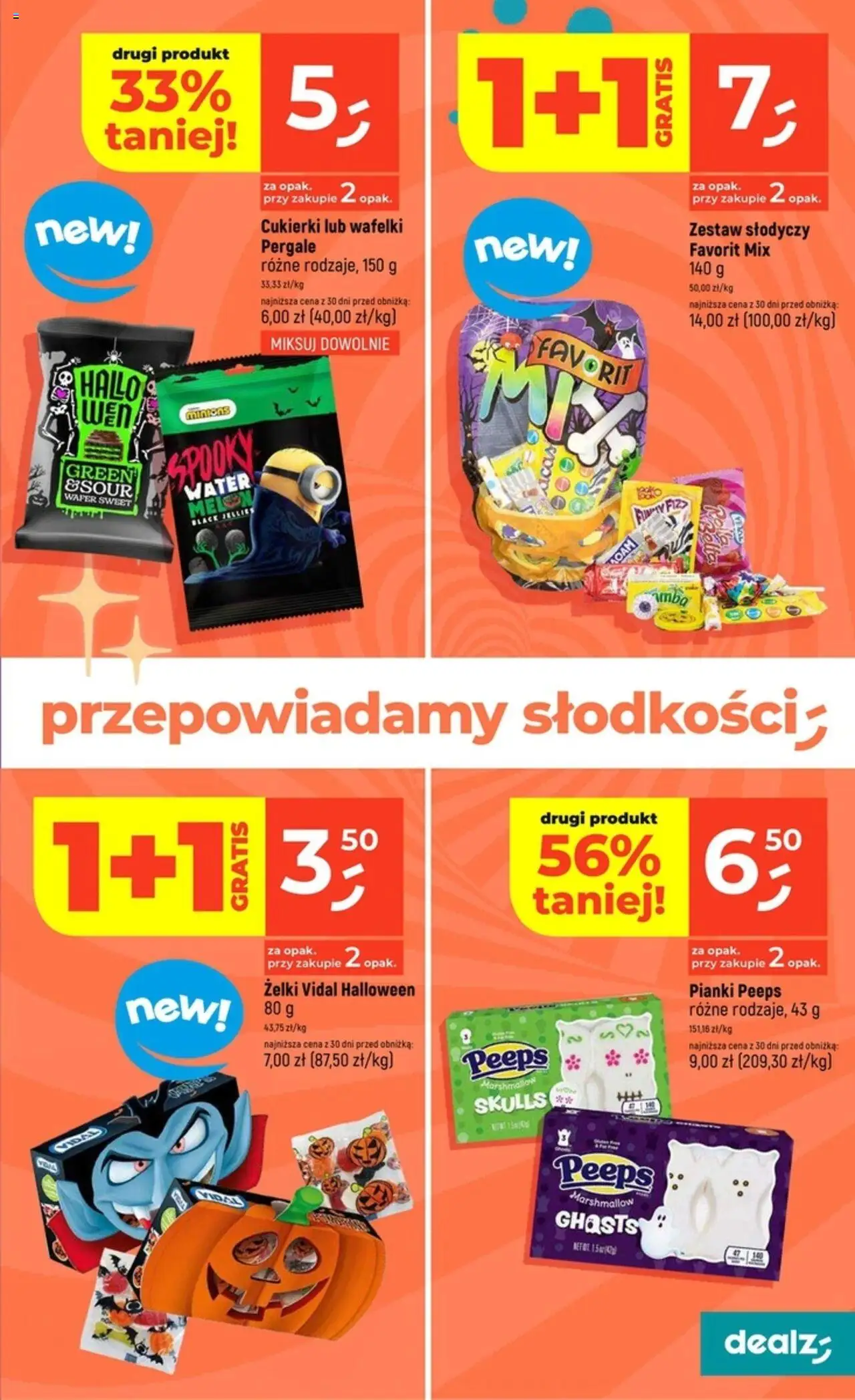 Dealz Gazetka od 16.10.2025 | Strona: 11 | Produkty: Wafelki, Żelki, Pianki, Cukierki