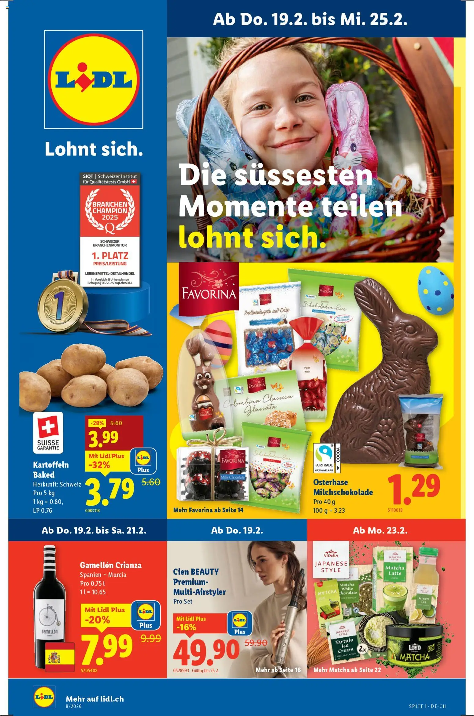 Lidl Aktionen – gültig ab 19.02.2026 | Seite: 1 | Produkte: Kartoffeln