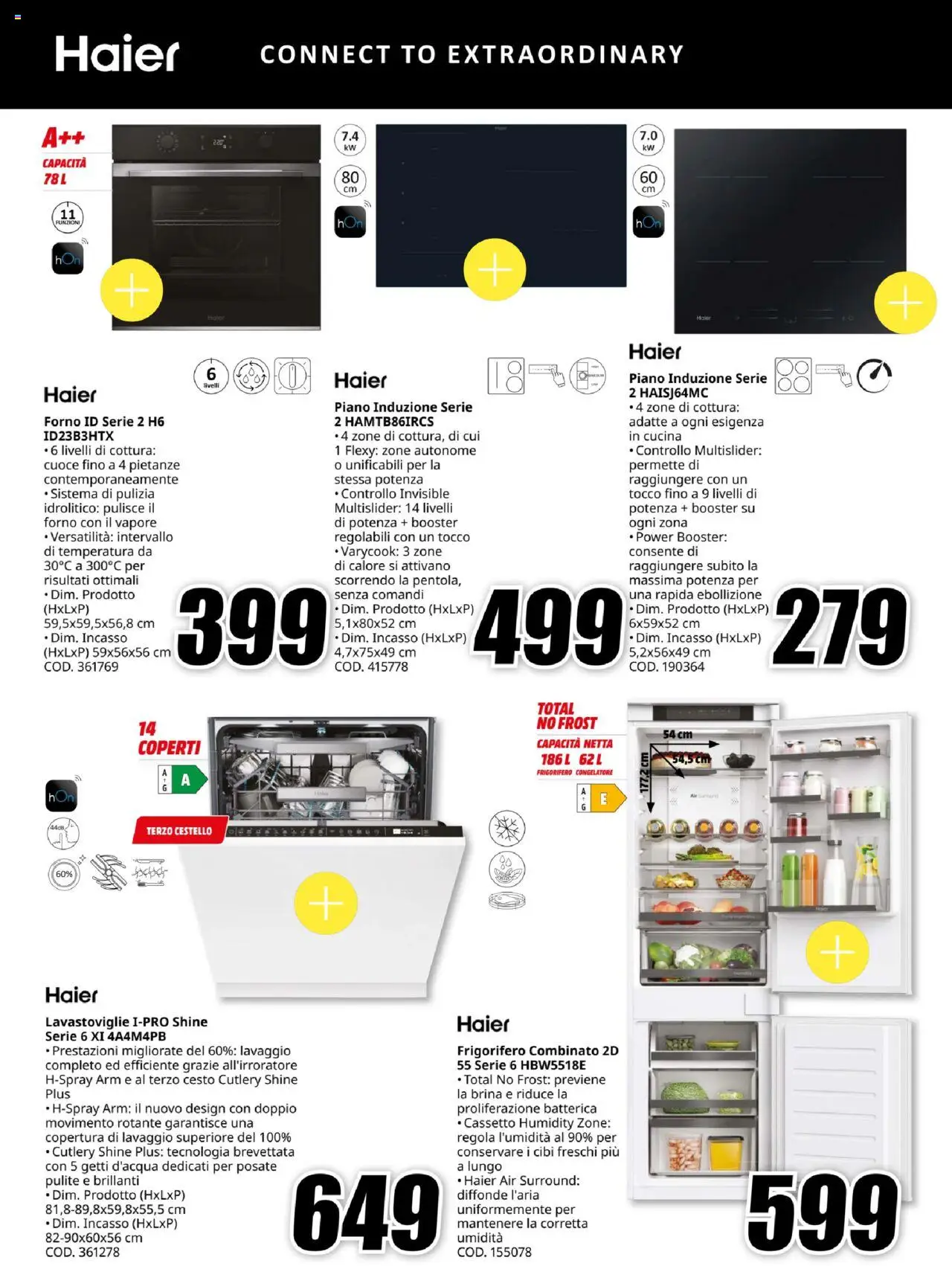 Volantino Media World del 07.08.2025 | Pagina: 16 | Prodotti: Posate, Frigorifero, Congelatore, Frigorifero combinato