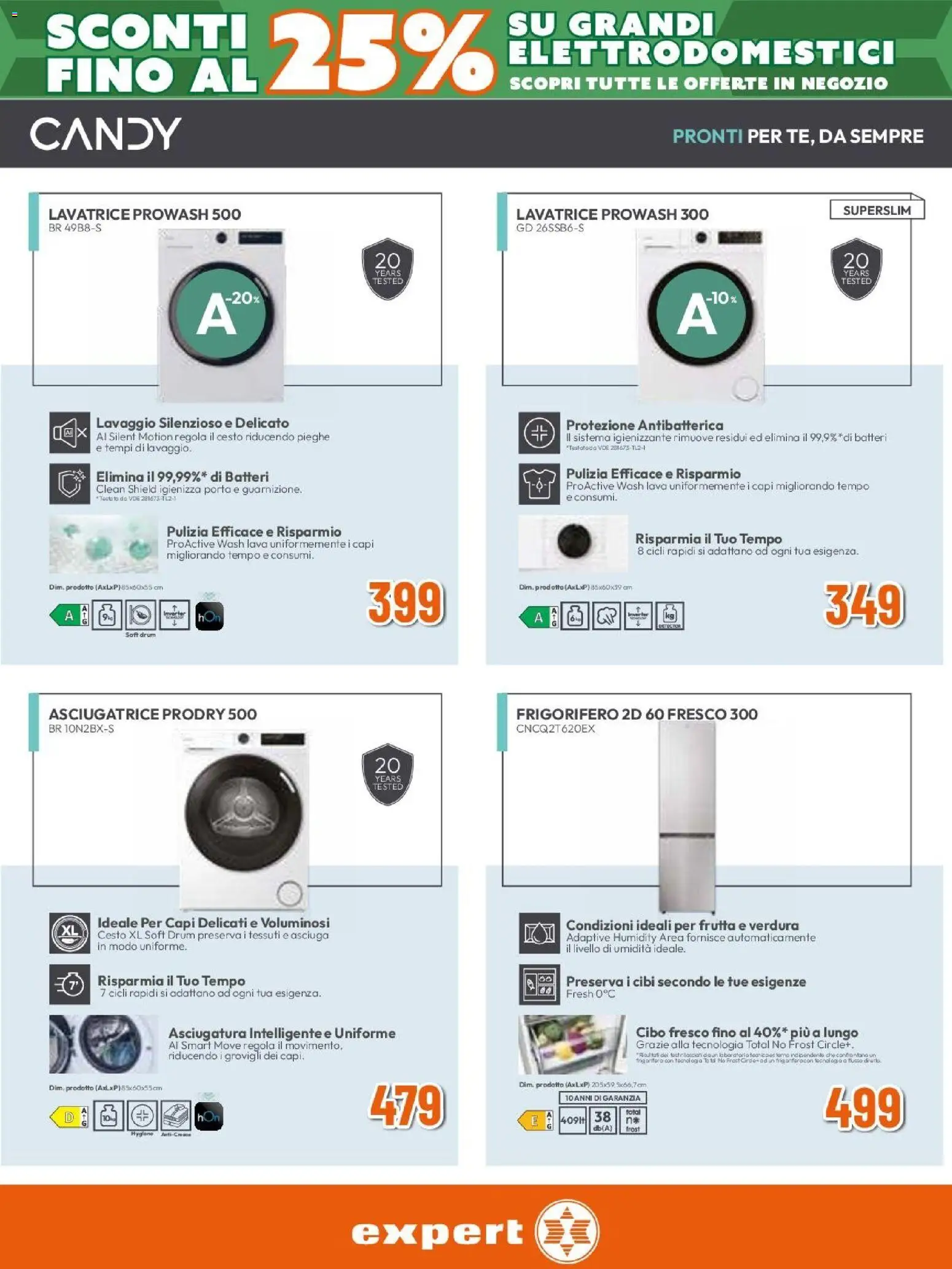 Volantino Expert del 12.02.2026 | Pagina: 23 | Prodotti: Frutta, Lavatrice, Asciugatrice, Frigorifero