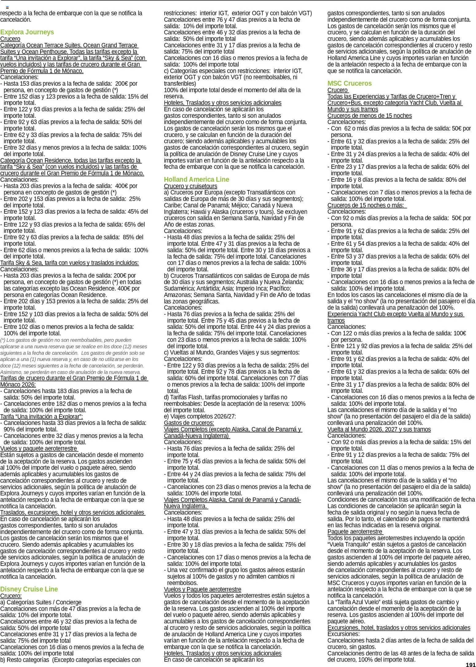 Viajes El Corte Inglés Cruceros marítimos │ válido desde el 01.01.2026 | Página: 192