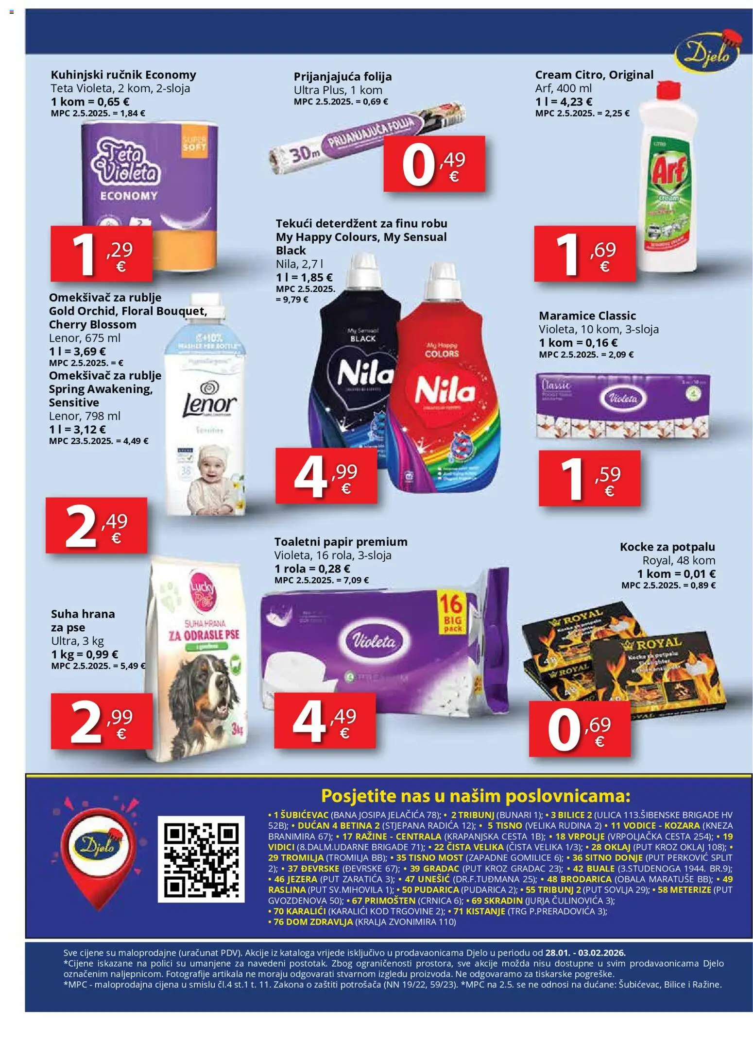 Djelo katalog | vrijedi od 28.01.2026 | Stranica: 8 | Proizvodi: Kocke za potpalu, Feta, Omekšivač, Deterdžent