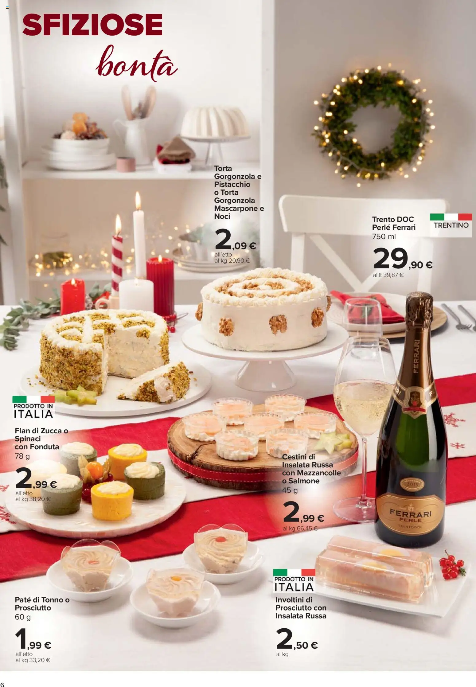 Volantino Carrefour del 27.11.2025 | Pagina: 6 | Prodotti: Paté, Spinaci, Tonno, Insalata russa