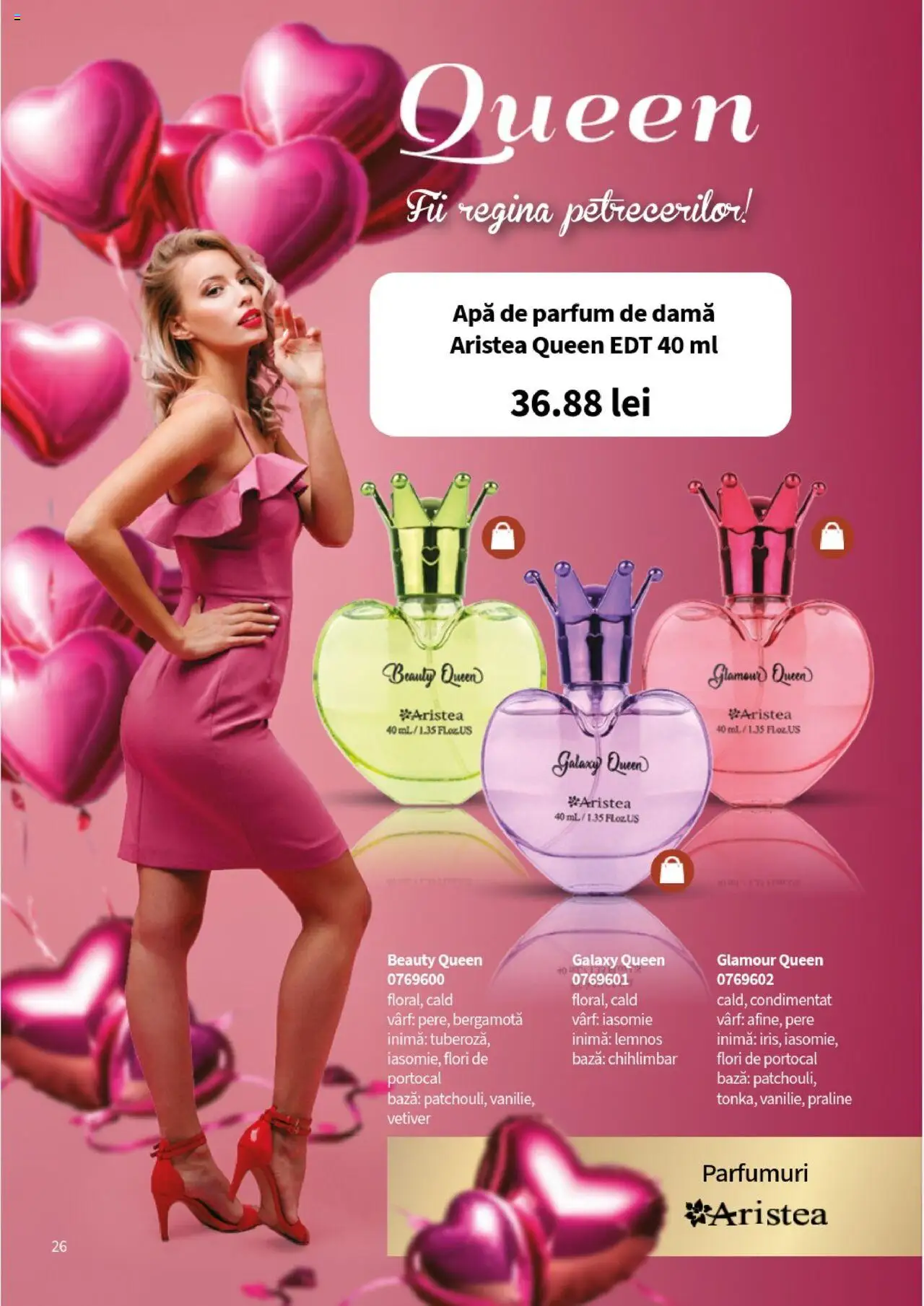 Noul catalog Lady’s – valabil de la 01.08.2025 | Pagină: 26 | Produse: Apă de parfum, Parfum, Praline, Apă