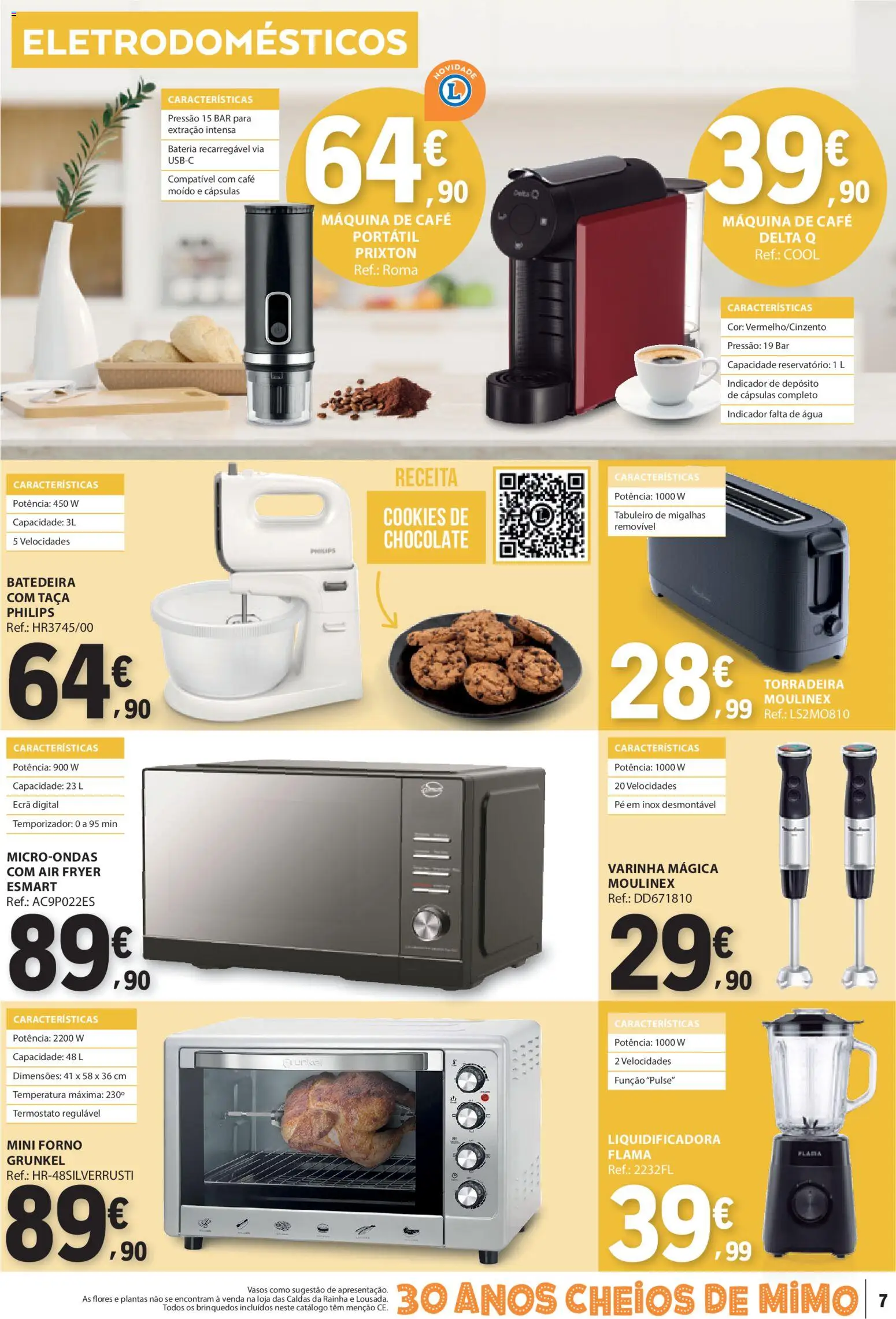 E.Leclerc folheto Não Alimentar │ válido de 23.10.2025 | Página: 7 | Produtos: Forno, Batedeira, Delta q, Café