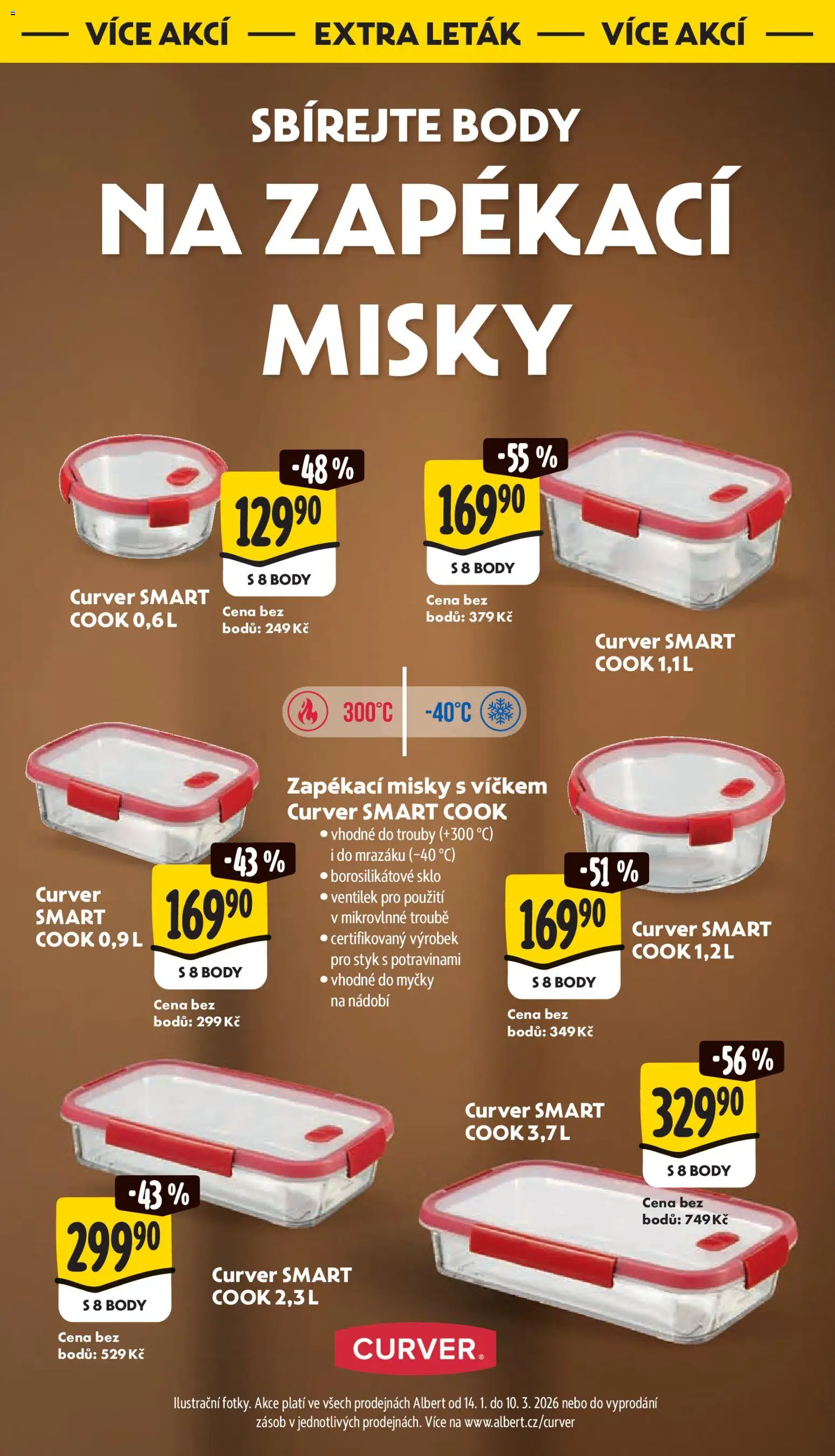 Albert leták - Supermarket od 21.01.2026 | Strana: 40 | Produkty: Zapékací misky, Nádobí, Body