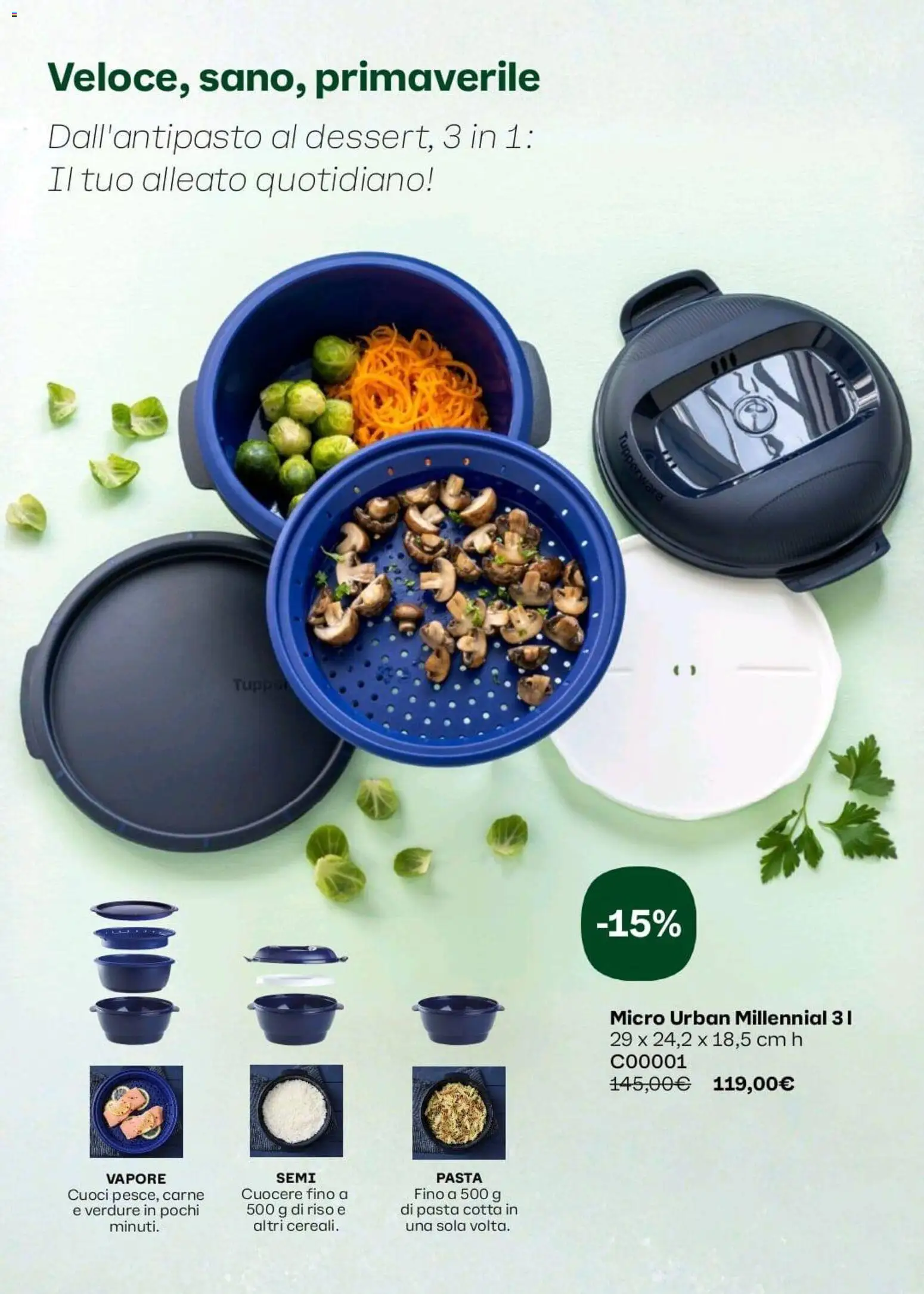 Volantino Tupperware del 02.03.2026 | Pagina: 2 | Prodotti: Riso, Verdure, Pasta