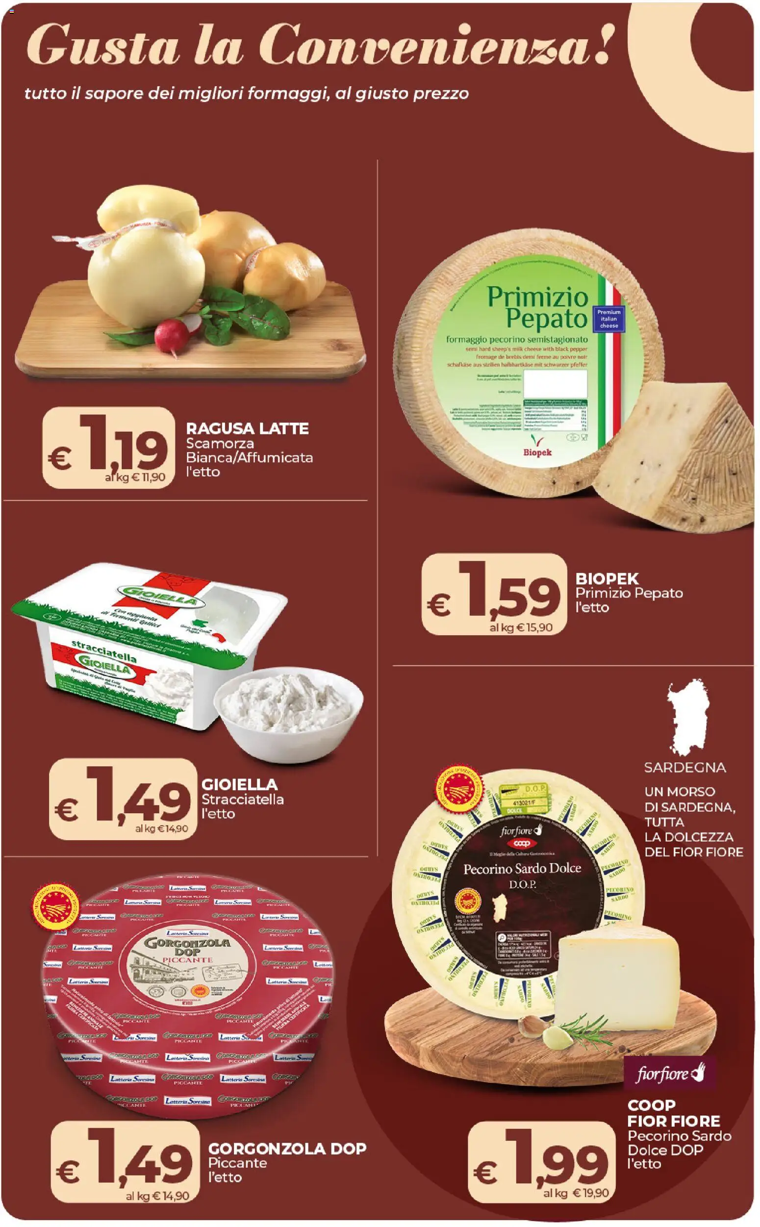 Volantino Ipercoop del 27.01.2026 | Pagina: 18 | Prodotti: Formaggio, Gorgonzola, Pecorino, Stracciatella