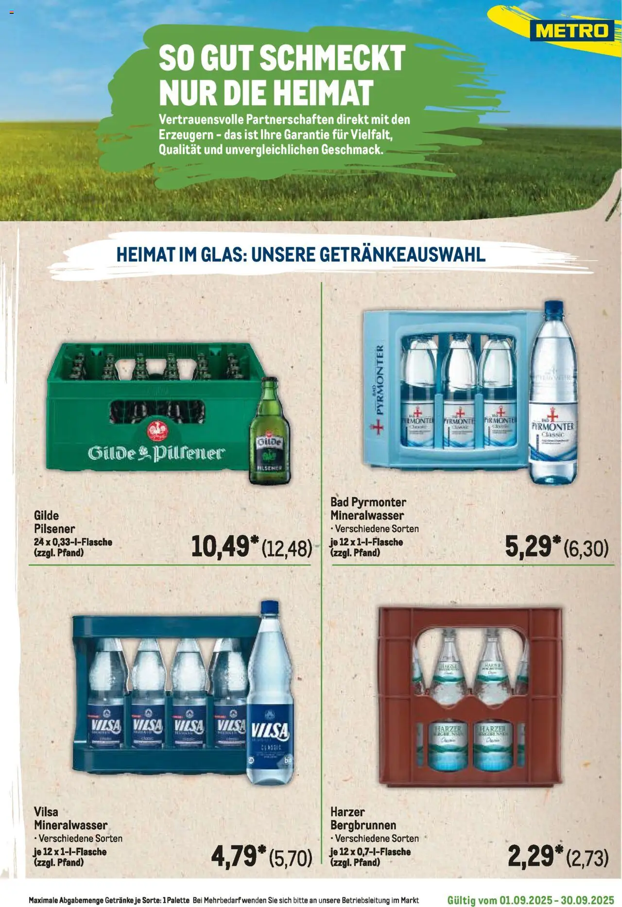 Metro Regionaler Flyer - gültig ab dem 01.09.2025 | Seite: 29 | Produkte: Bad, Mineralwasser