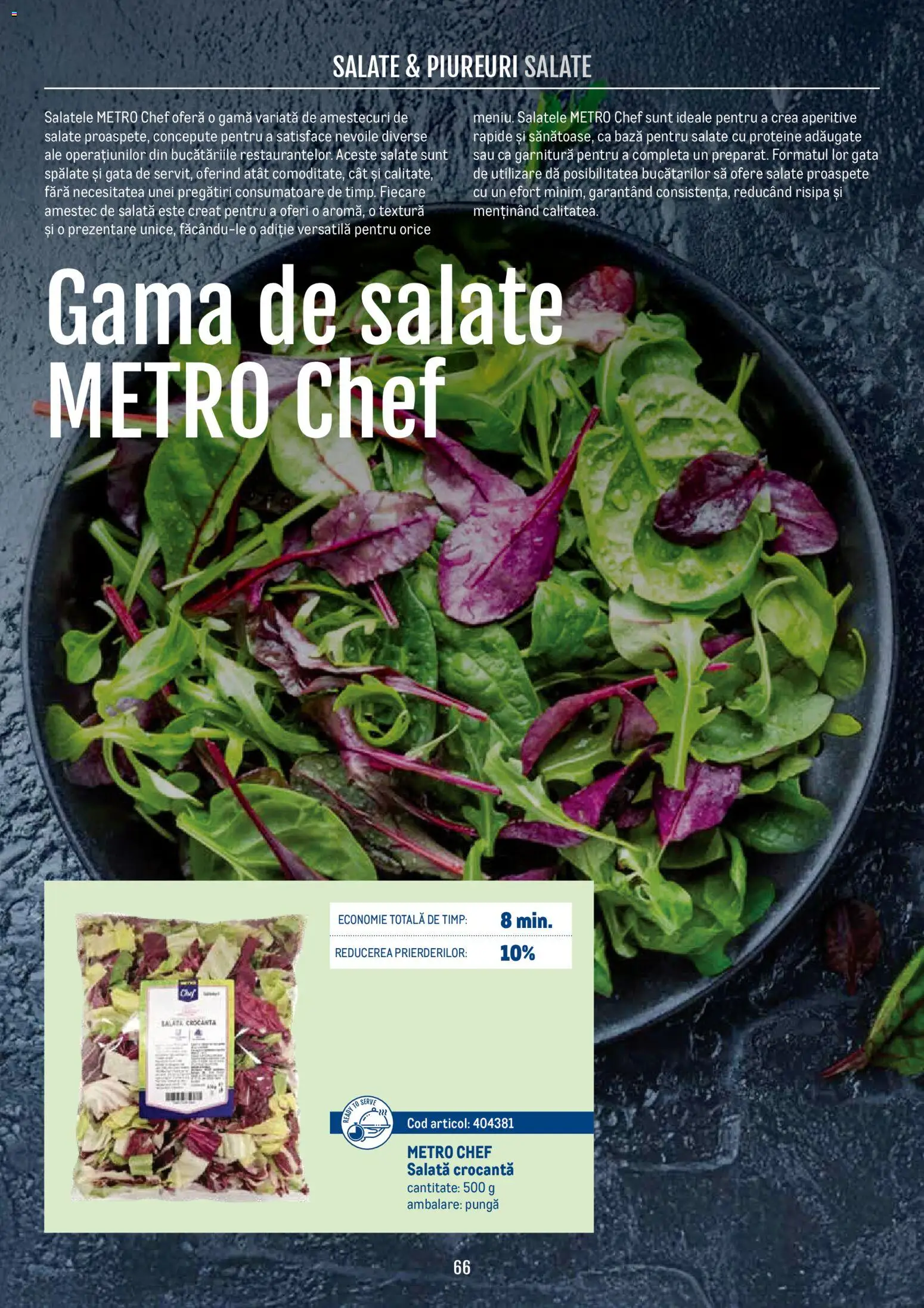 Noul catalog Metro – valabil de la 21.04.2026 | Pagină: 66 | Produse: Pungă, Masaüstü kılıfı, Salată