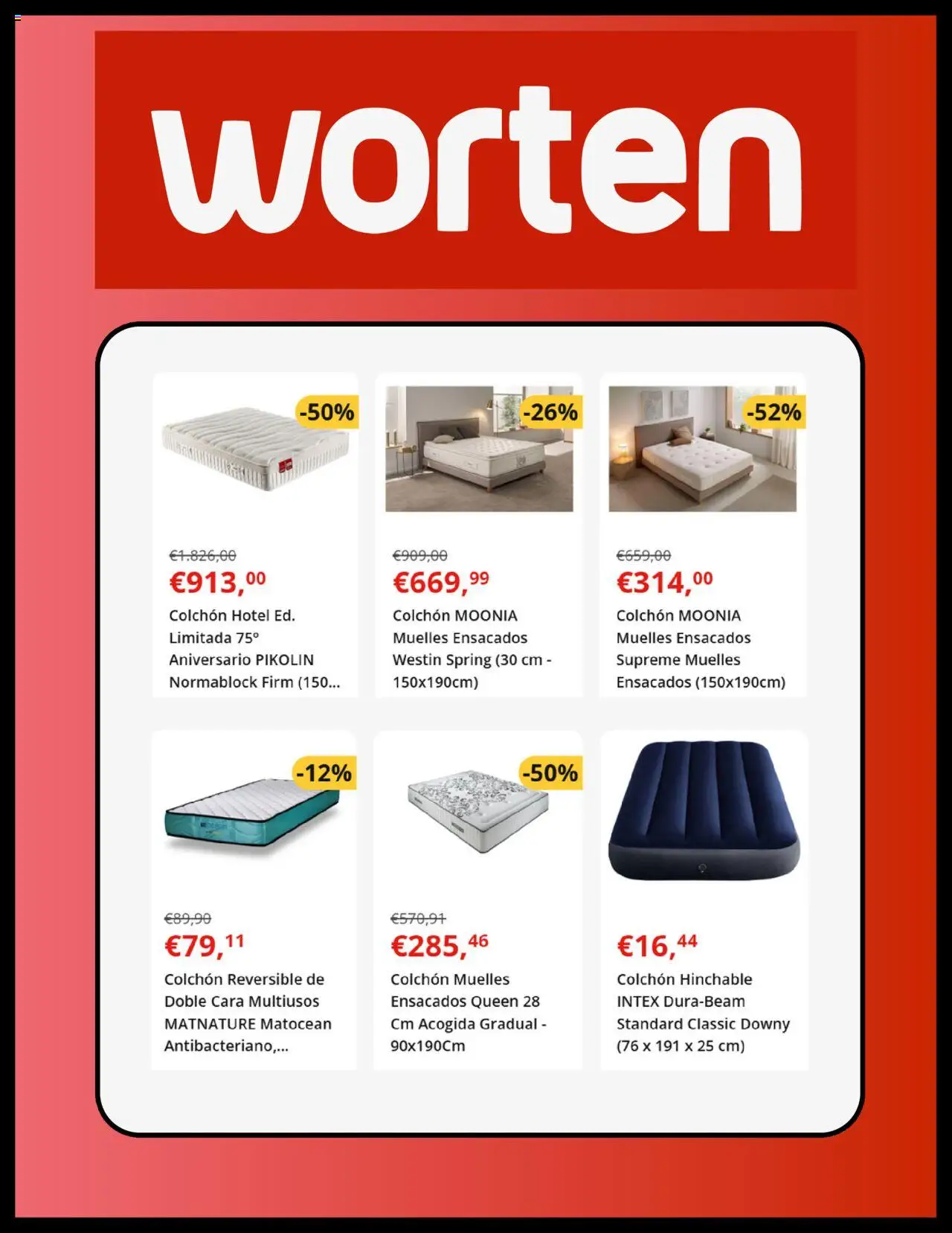 Worten folleto │ válido desde el 05.08.2025 | Página: 6 | Productos: Colchon