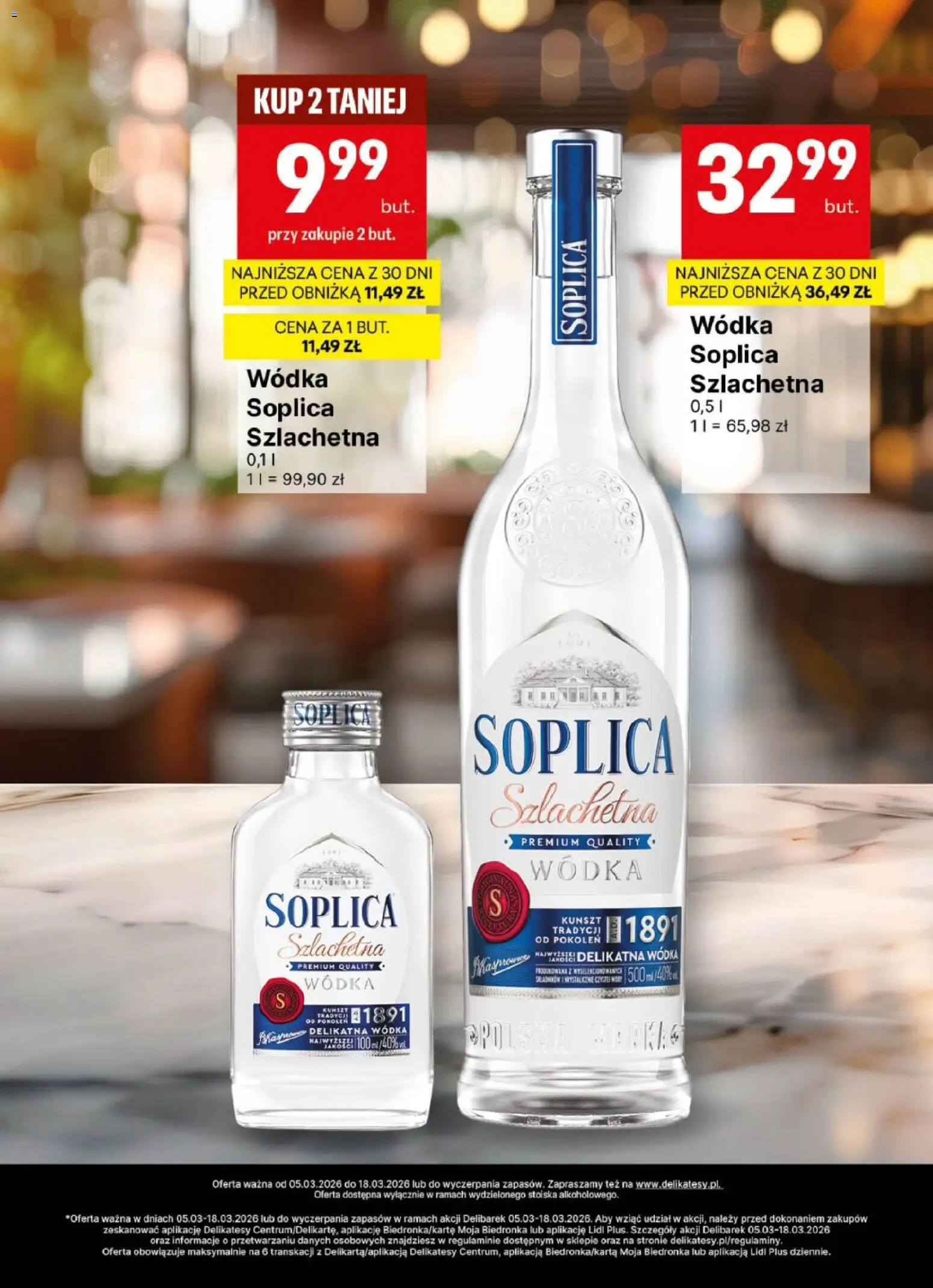 Delikatesy Centrum gazetka - DeliBarek od 05.03.2026 | Strona: 12 | Produkty: Soplica wódka, Delikatesy, Wódka