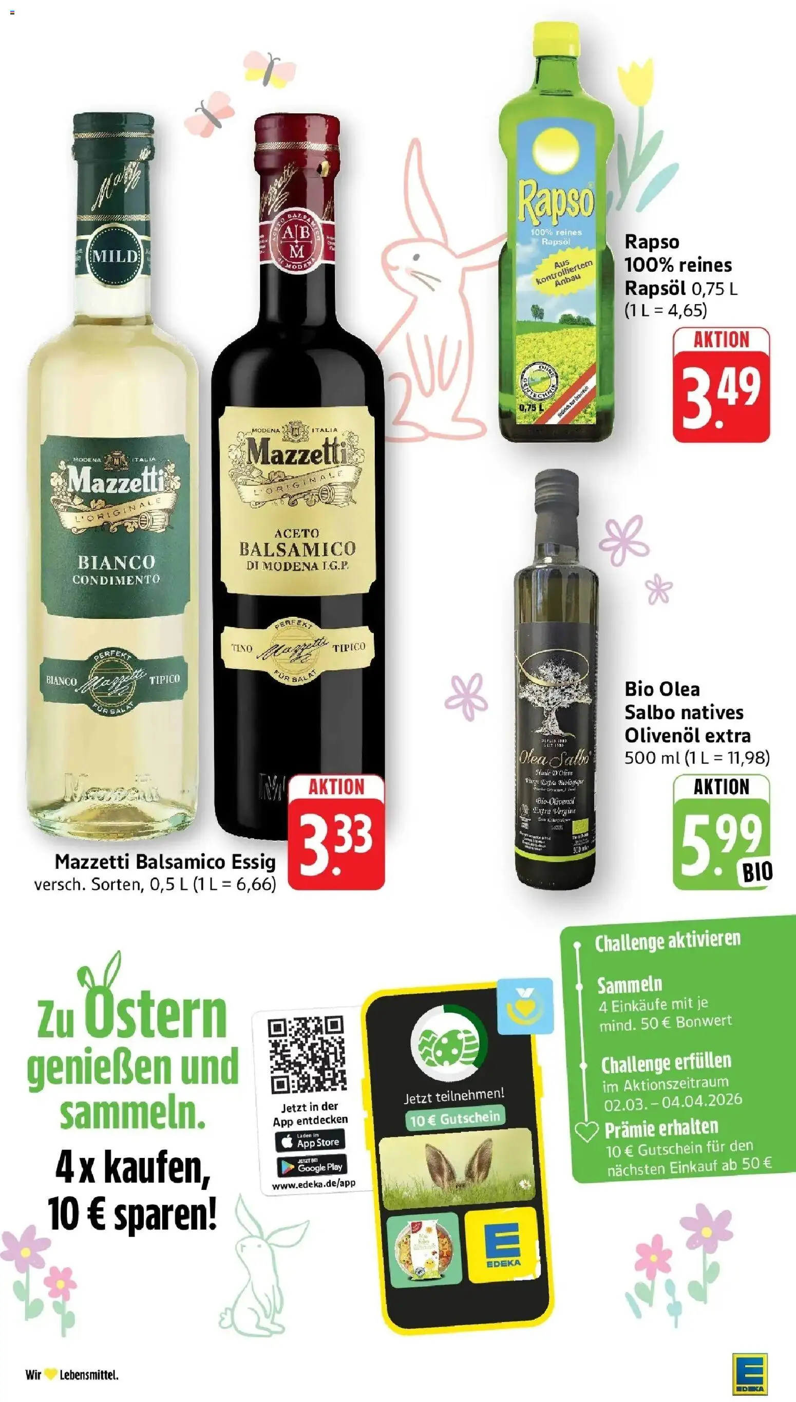 Angebote – gültig ab 30.03.2026 | Seite: 35 | Produkte: Balsamico, Rapsöl, Olivenol, Salat