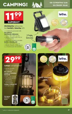 Biedronka gazetka - Okazje tygodnia od 31.05.2025 | Strona: 39 | Produkty: USB, Lampa, Taśma LED