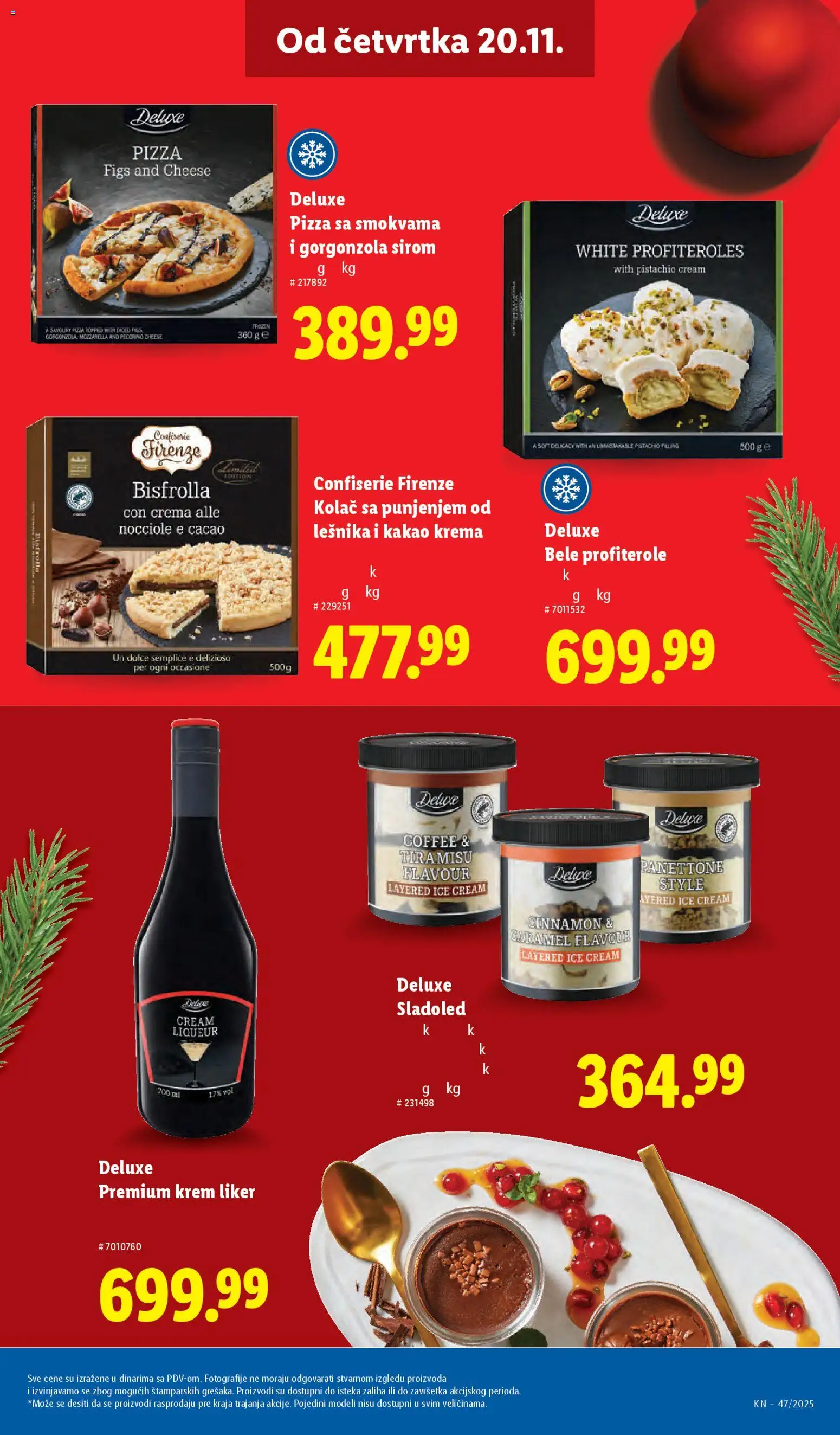 Lidl katalog - važi od 20.11.2025 | Strana: 45 | Proizvode: Kolač, Sladoled, Krema, Mozzarella