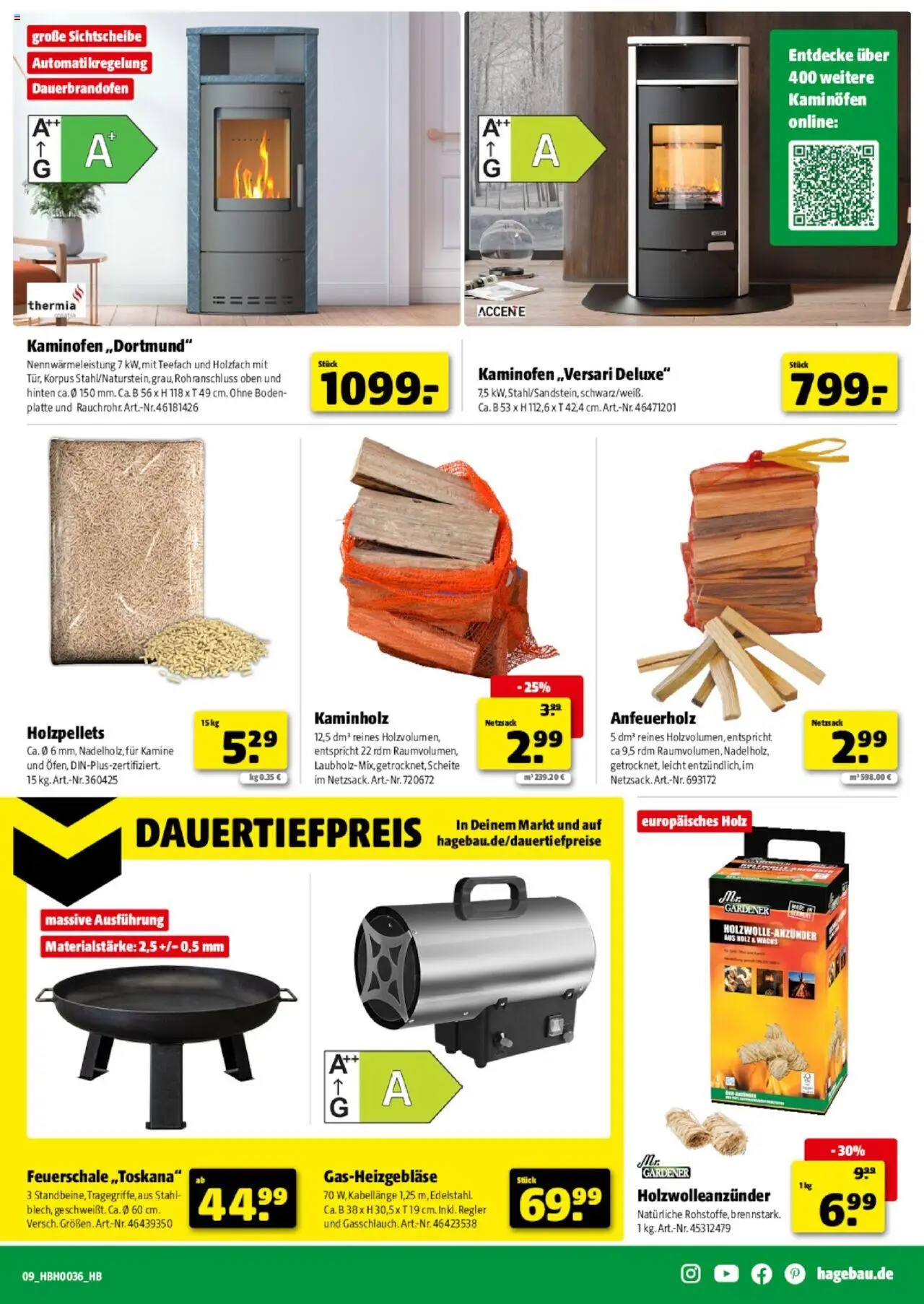 Hagebau Prospekt Artern	 - gültig ab dem 30.08.2025 | Seite: 13 | Produkte: Kaminofen