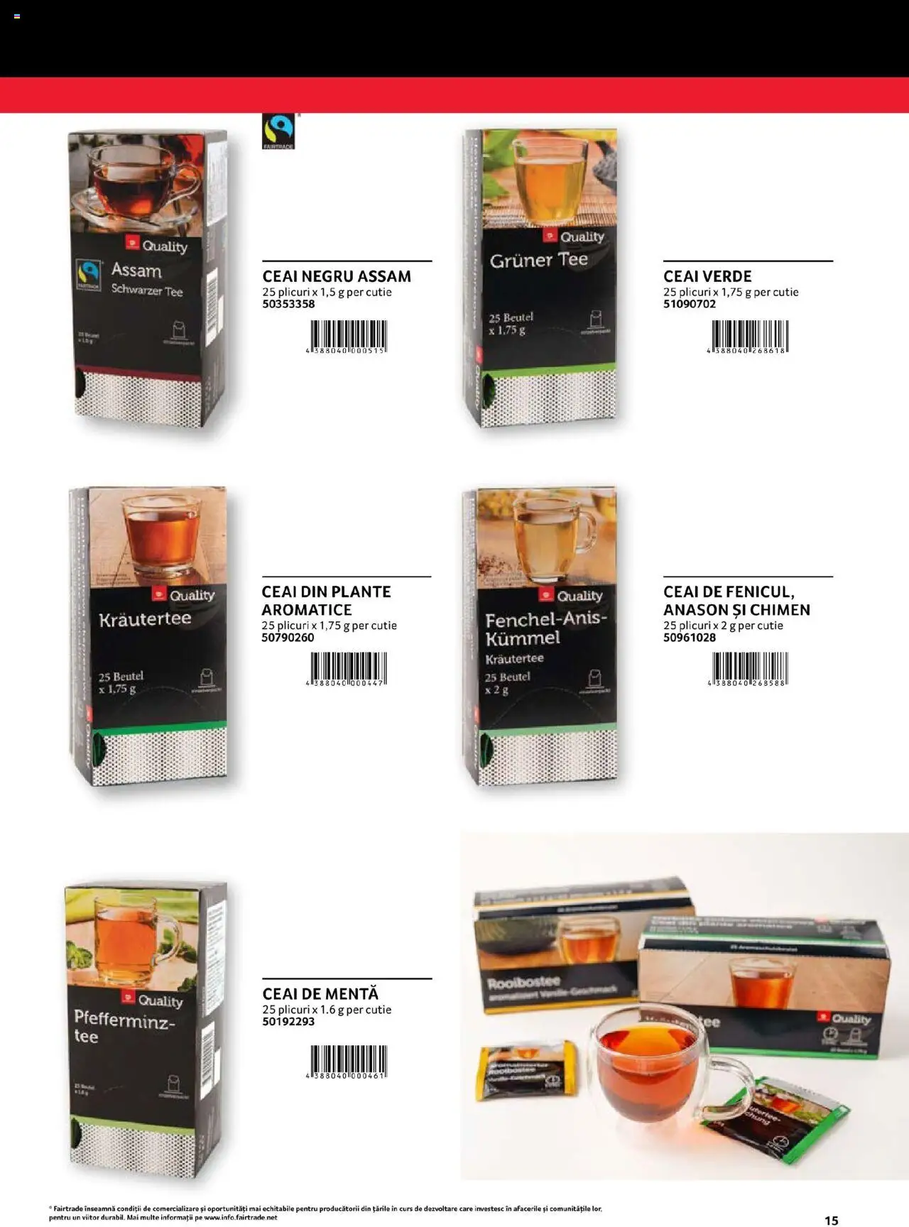 Catalog Selgros - Transgourmet – valabil de la 29.02.2024 | Pagină: 15 | Produse: Cutie, Ceai