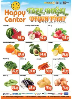 08.04.2026 tarihinden itibaren geçerli olan Happy Center kataloğu önizlemesi