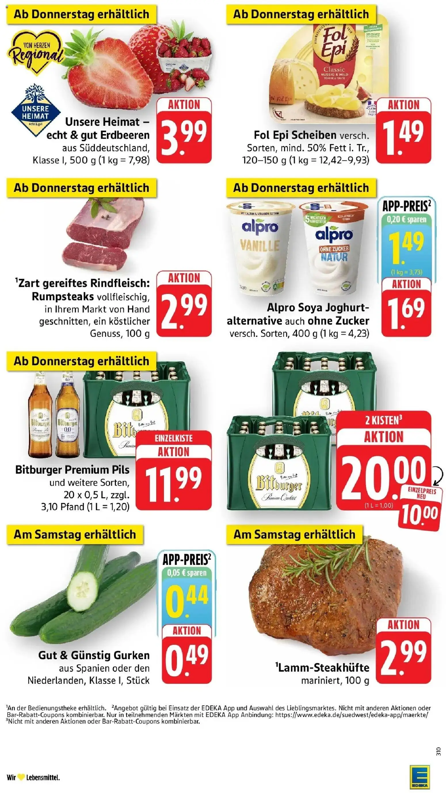 Angebote – gültig ab 27.04.2026 | Seite: 52 | Produkte: Bitburger, Pils, Rindfleisch, Erdbeeren