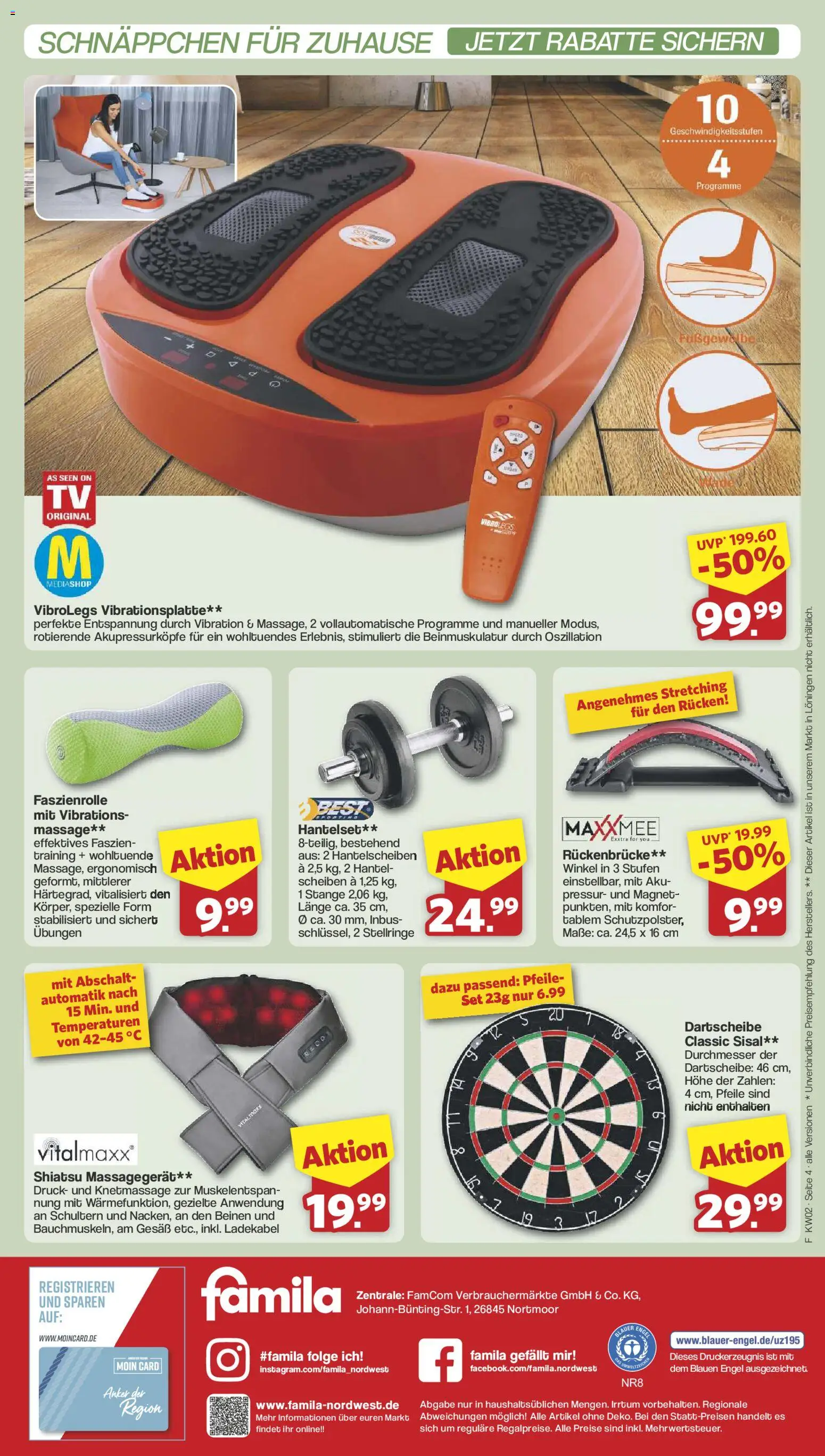 Famila Nordwest - Aktuelle Angebote – gültig ab 05.01.2026 | Seite: 4 | Produkte: Massagegerät, Ladekabel
