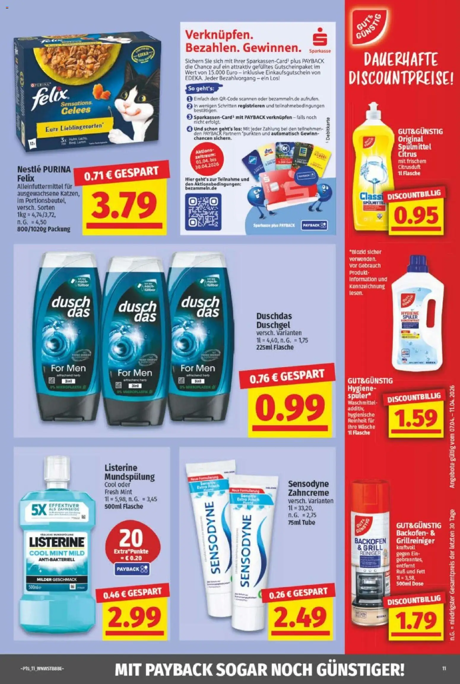 NP Discount Prospekt – gültig ab 06.04.2026 | Seite: 11 | Produkte: Grill, Duschgel, Lachs, Backofen