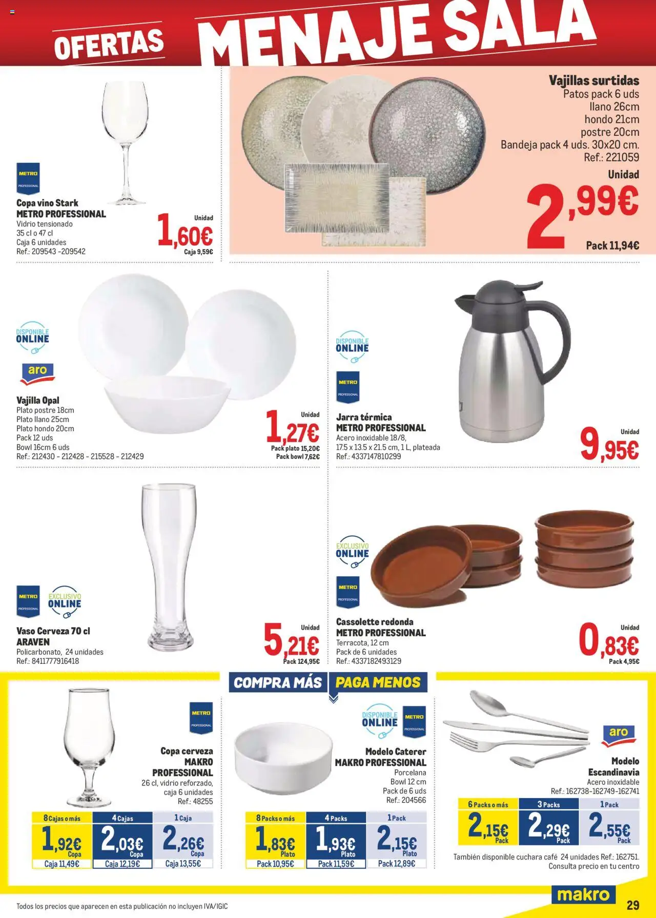 Makro - Precios Centro │ válido desde el 04.08.2025 | Página: 29 | Productos: Cerveza, Βρεφικό κρεβάτι, Bandeja, Caja