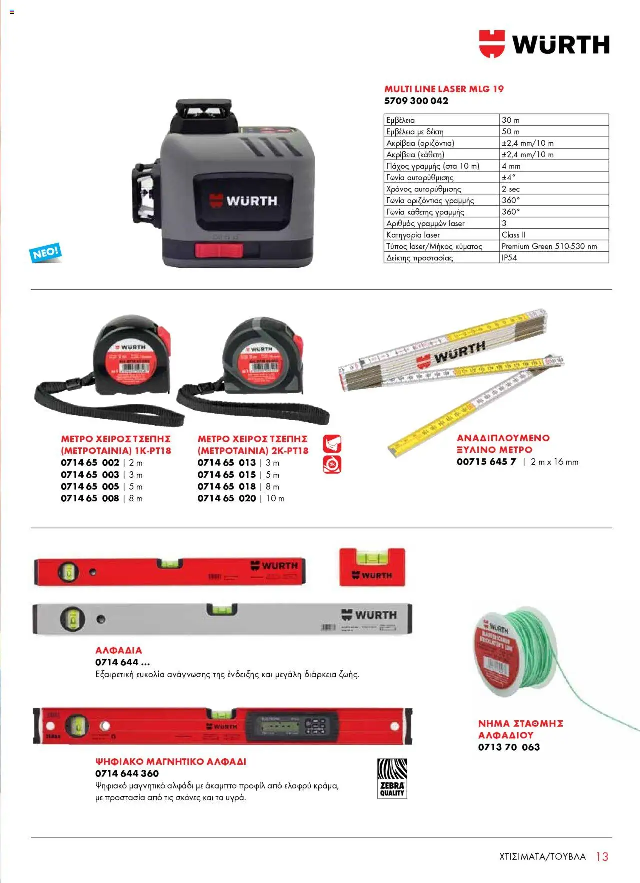 WURTH - Construction – σε ισχύ από 01.10.2025 | Σελίδα: 13