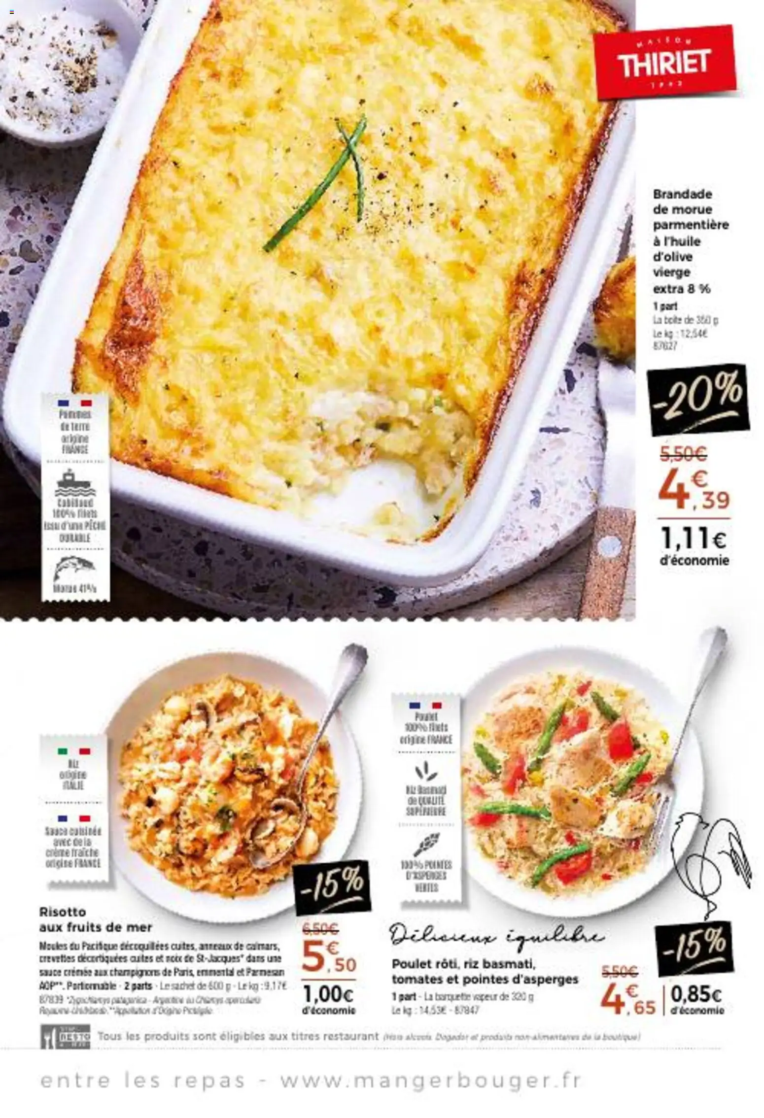 {H1} | Page: 13 | Produits: Fruits de mer, Crevettes, Parmesan, Noix