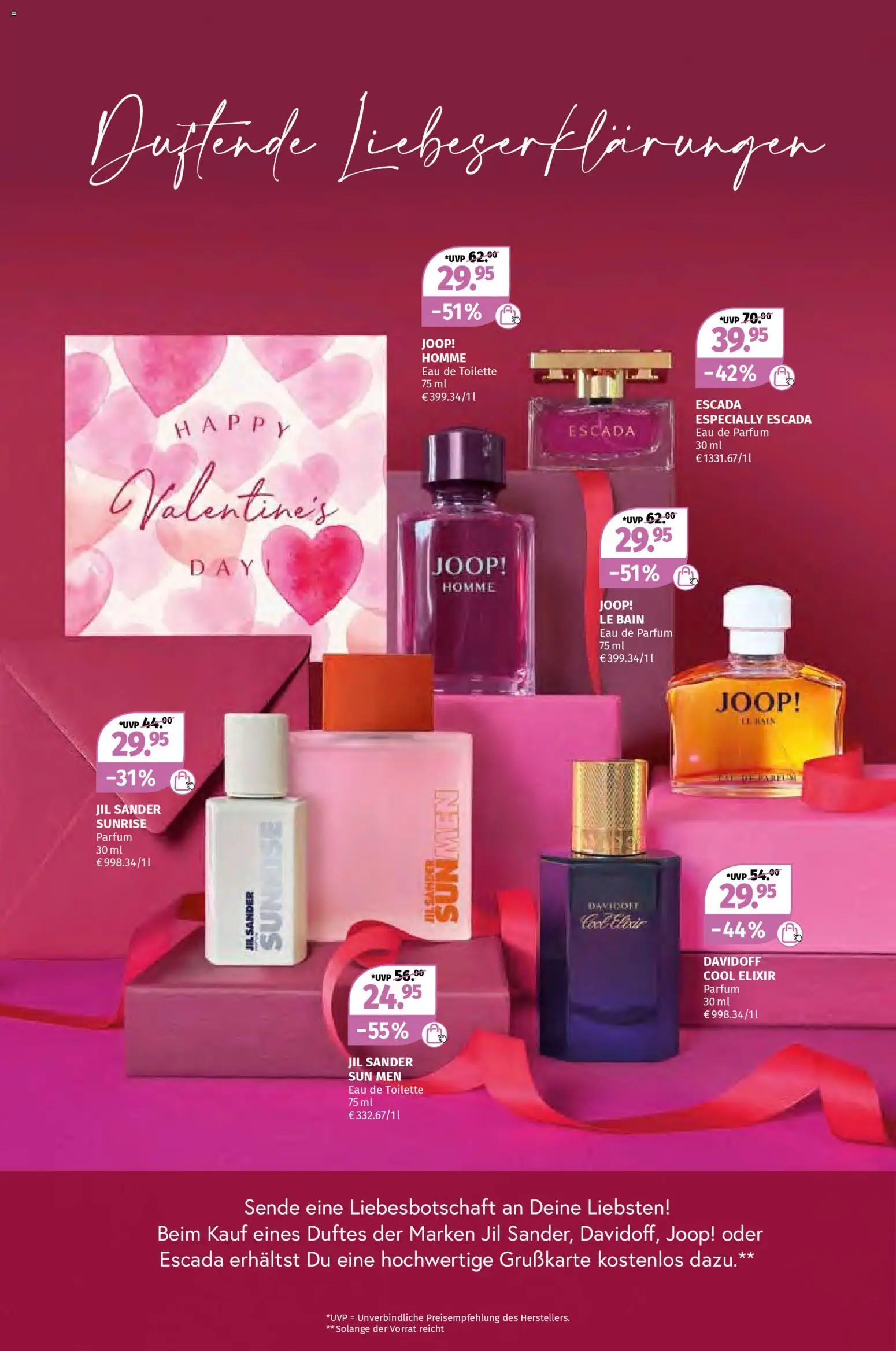 Müller Geschenkideen zum Valentinstag – gültig ab 02.02.2026 | Seite: 4 | Produkte: Toilette, Parfüm, Eau de Toilette, Eau de Parfum