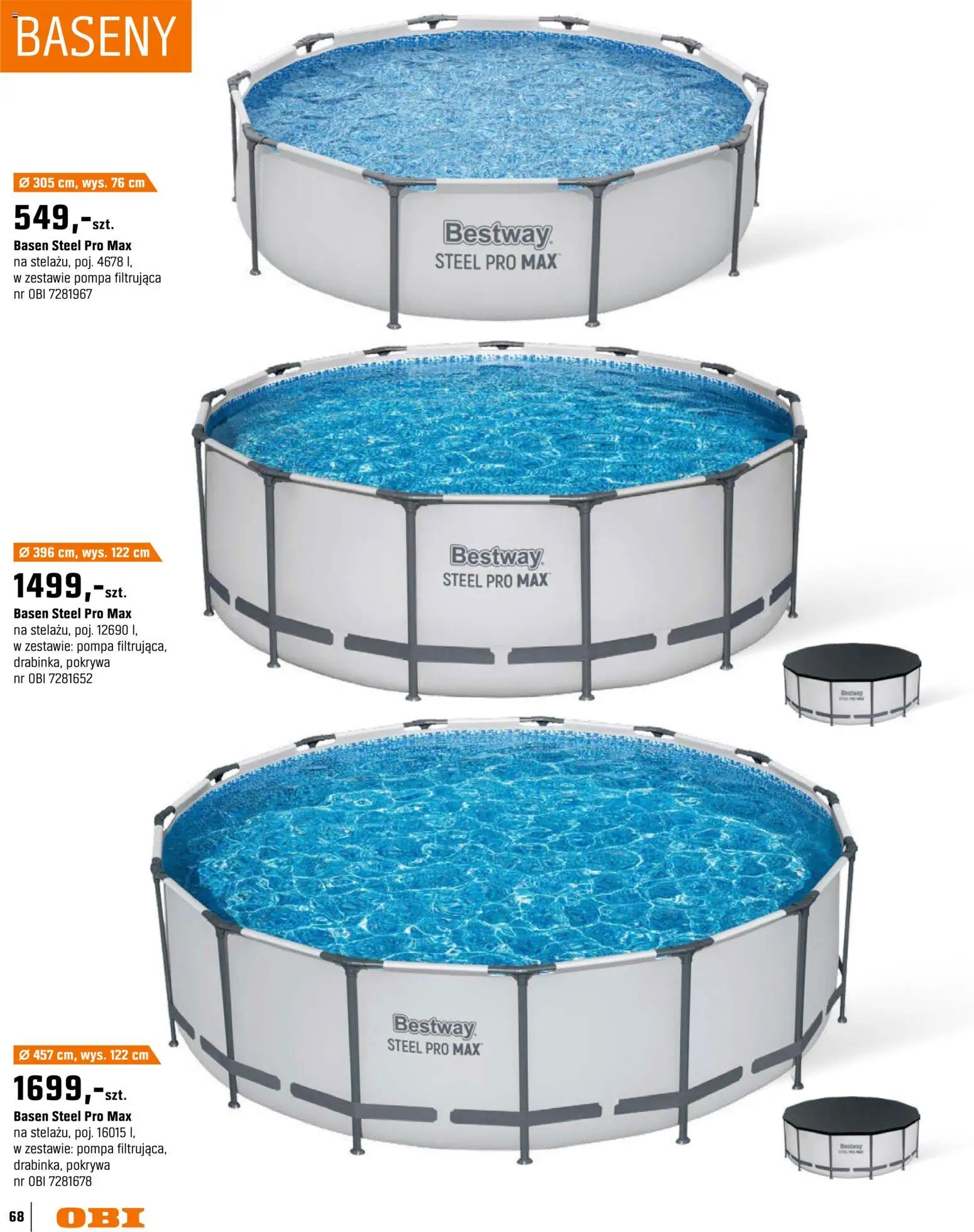OBI gazetka - Ogród od 11.03.2026 | Strona: 68 | Produkty: Basen