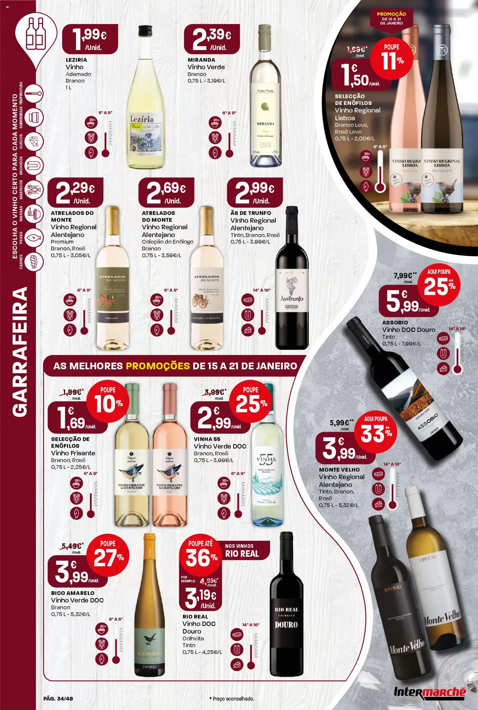 Intermarché folheto │ válido de 15.01.2026 | Página: 34 | Produtos: Lente, Vinho