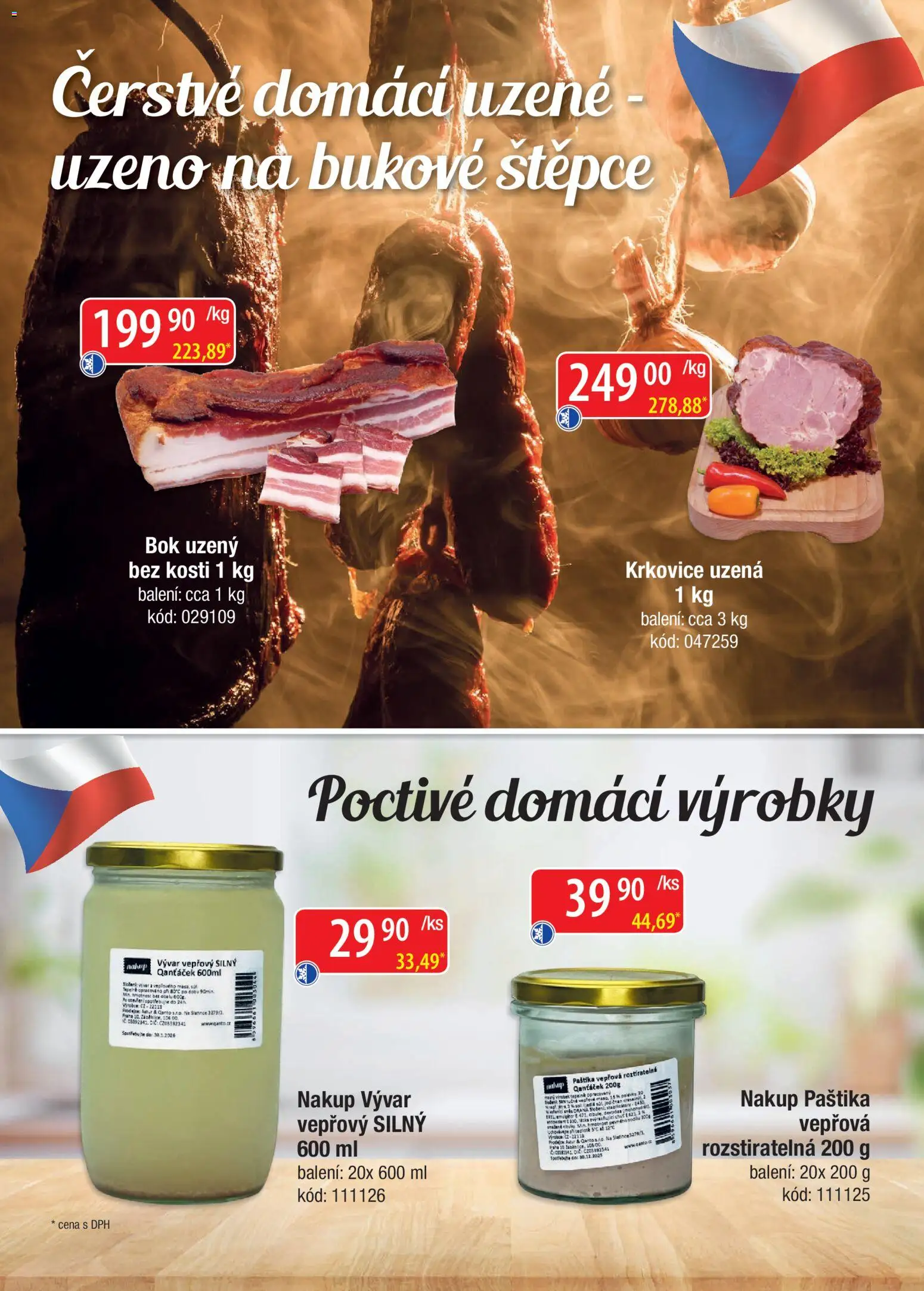 Astur & Qanto leták - Velkoobchod fresh 01/2026 od 01.01.2026 | Strana: 4 | Produkty: Vývar, Krkovice, Paštika