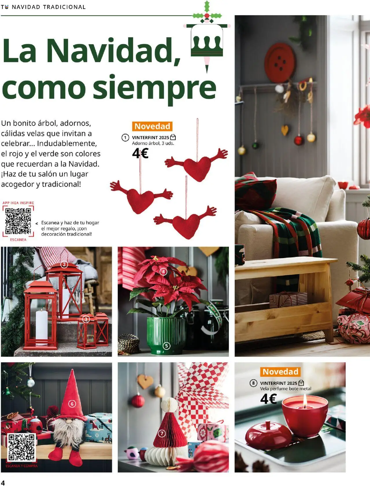 Catálogo IKEA Brochure de navidad │ válido desde el 01.10.2025 | Página: 4 | Productos: Perfume, Vela, Βραχιόλι