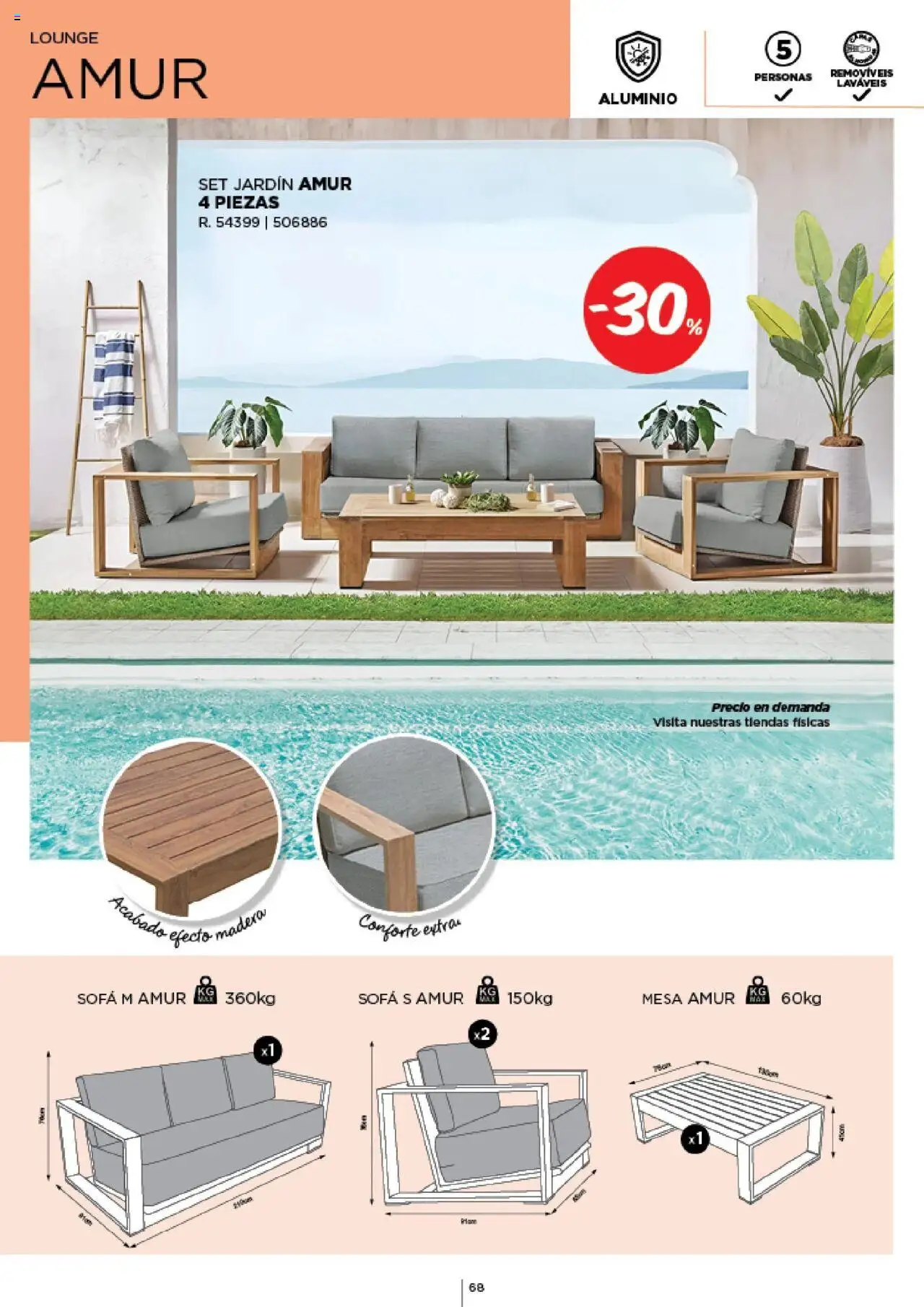 Espaço Casa - Catálogo AireLibre 2025 │ válido de 12.05.2025 | Página: 68 | Produtos: Sofá, Mesa