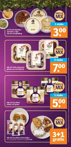 APPEL PECAN KARAMEL SLOFJES, Alle AH Petit patisserie gebak van de bakkerij - Voorbeeld van een folder van Albert Heijn, geldig van 01.12.2025 | Pagina: 33