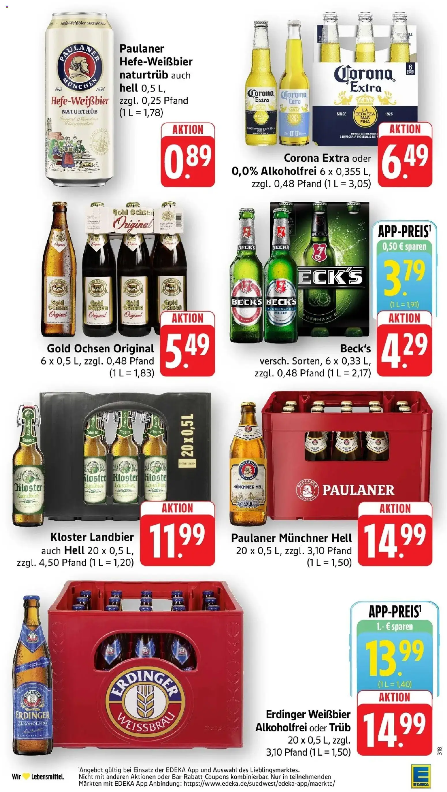 E center Prospekt Ehingen	 – gültig ab 05.04.2026 | Seite: 35 | Produkte: Erdinger, Weißbier, Paulaner