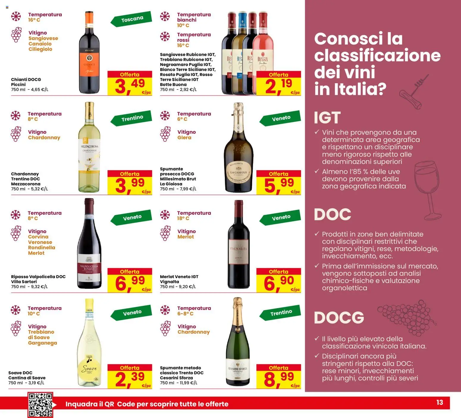 Volantino Despar del 13.11.2025 | Pagina: 13 | Prodotti: Prosecco, Spumante