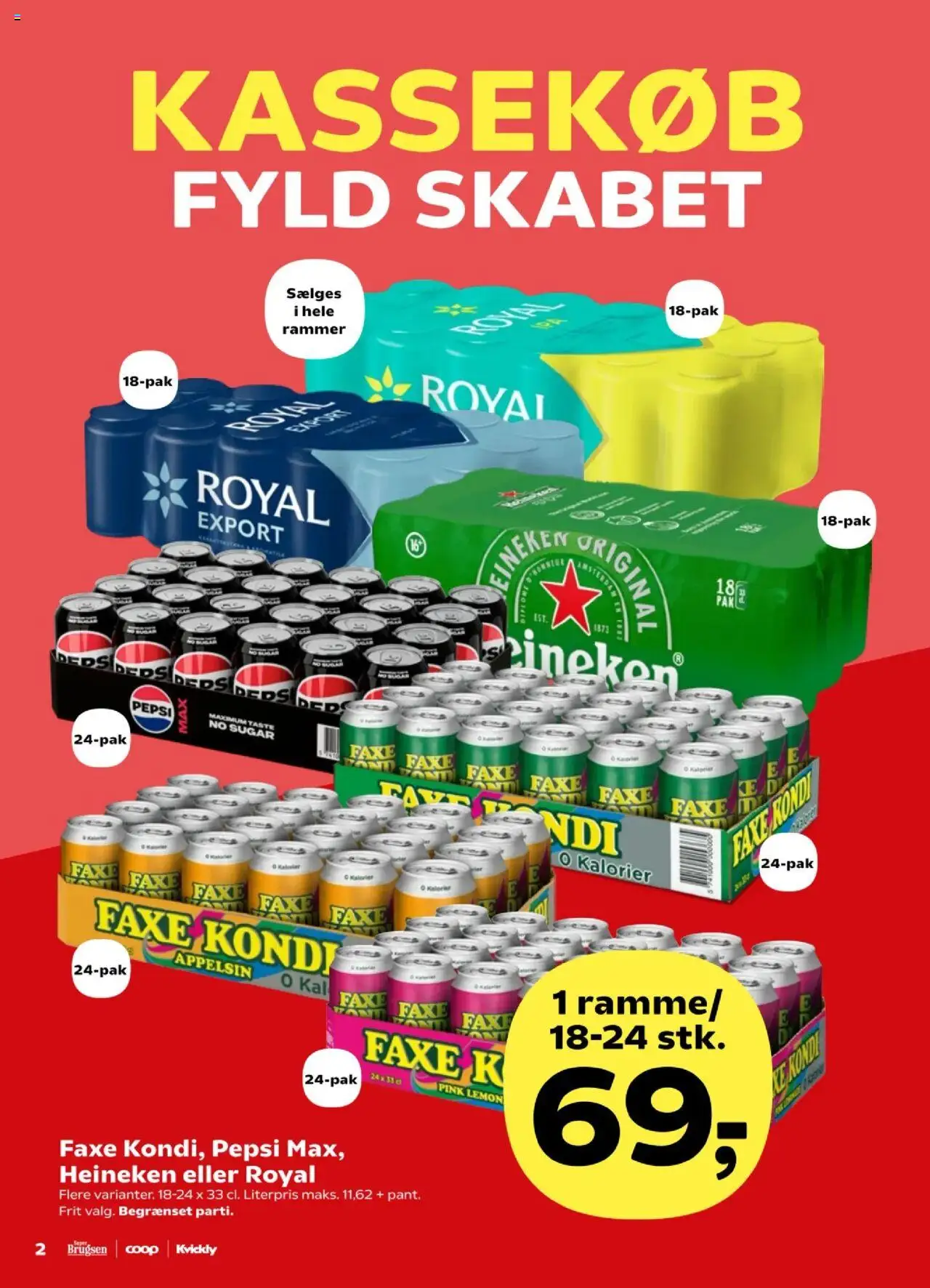 Super Brugsen tilbudsavis – gyldig fra 12.09.2025 | Side: 2 | Produkter: Rammer, Faxe Kondi, Pepsi