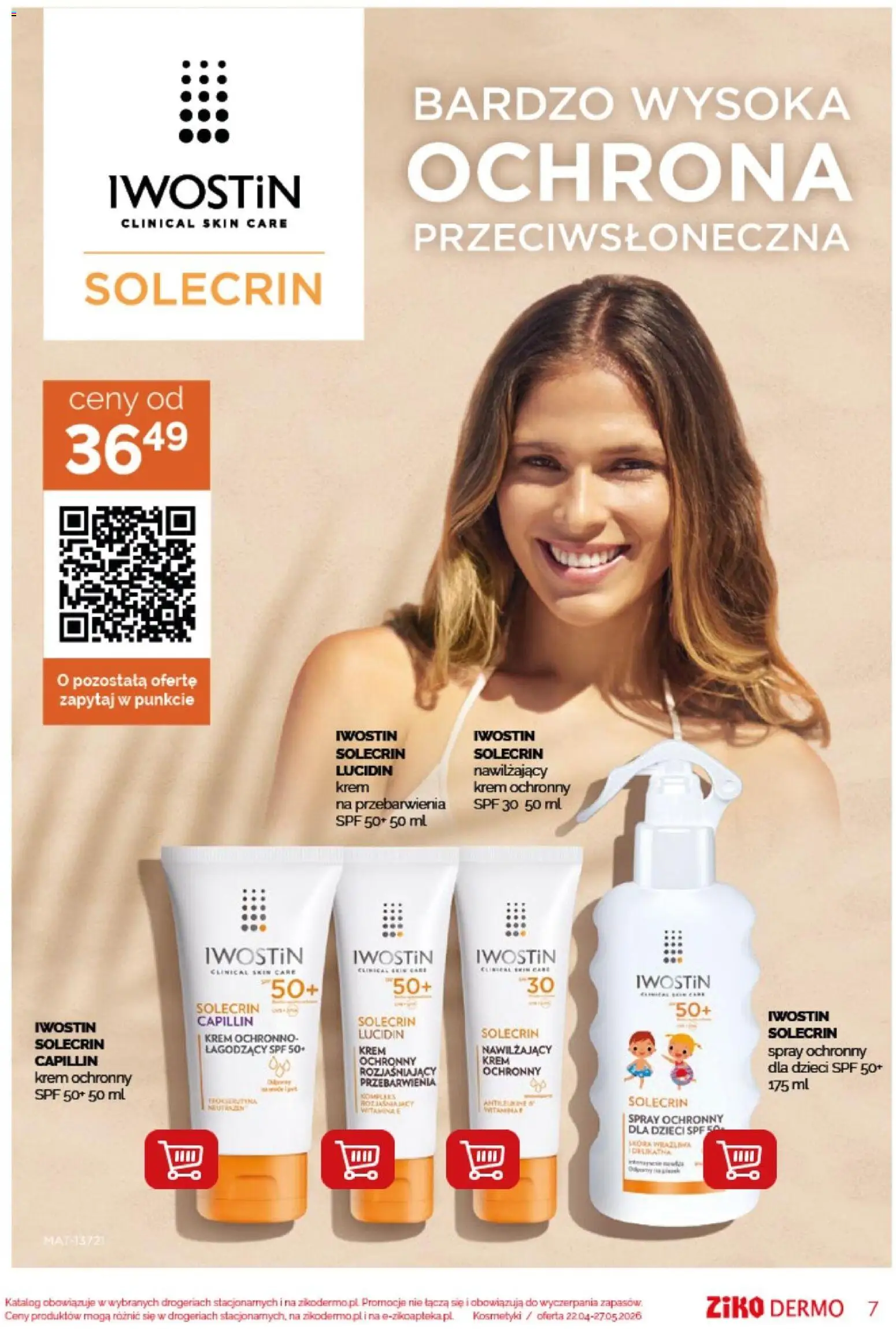 Ziko gazetka - Sun od 22.04.2026 | Strona: 7 | Produkty: Kosmetyki, Krem