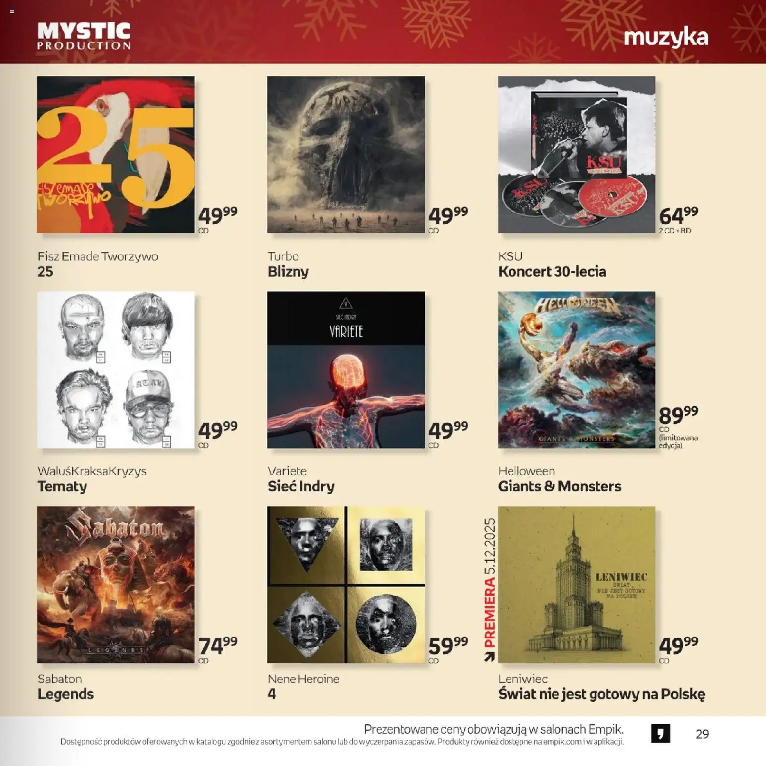 Empik promocje - Xmas Muzyka od 26.11.2025 | Strona: 29