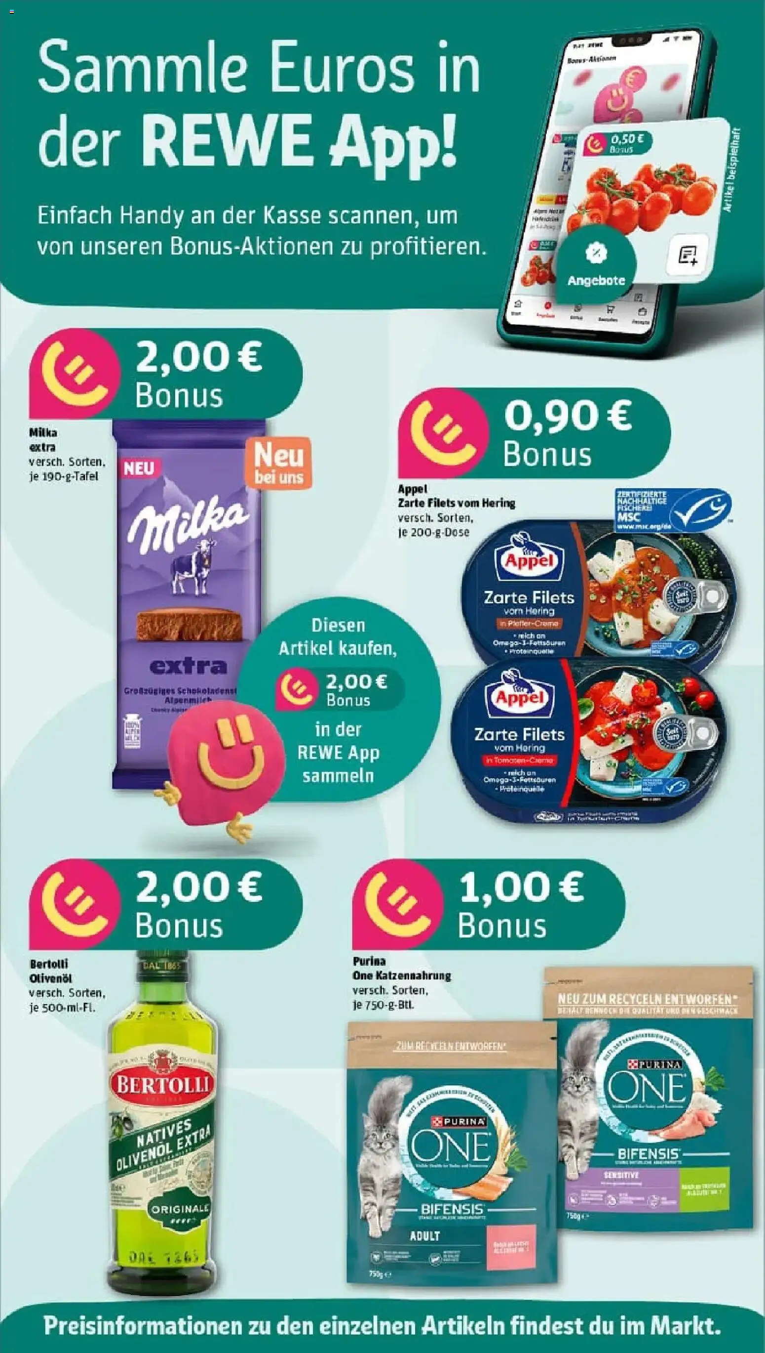 Rewe prospekt Wasserburg A. Inn	 – gültig ab 10.11.2025 | Seite: 2 | Produkte: Purina one, Olivenol, Bertolli olivenol, Milka