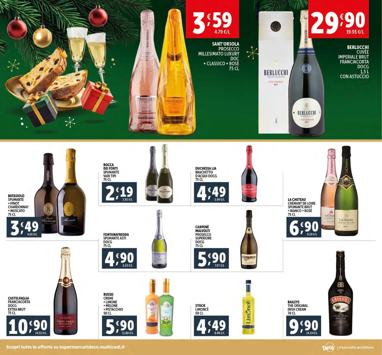 Volantino Decò del 15.12.2025 | Pagina: 6 | Prodotti: Prosecco, The, Spumante, Astuccio