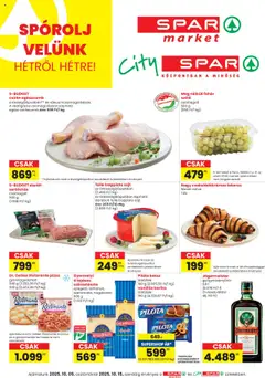Spar - City Spar szórólap - amely érvényes a következő dátumtól: 09.10.2025