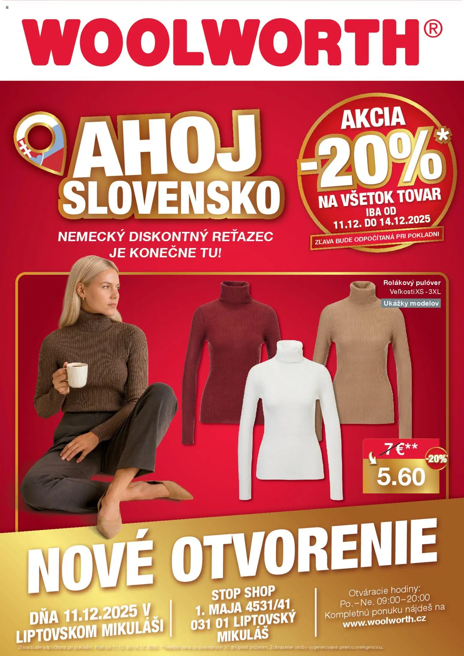 Nové Woolworth akcie – leták je platný od 09.12.2025 | Strana: 1 | Produkty: Hodiny
