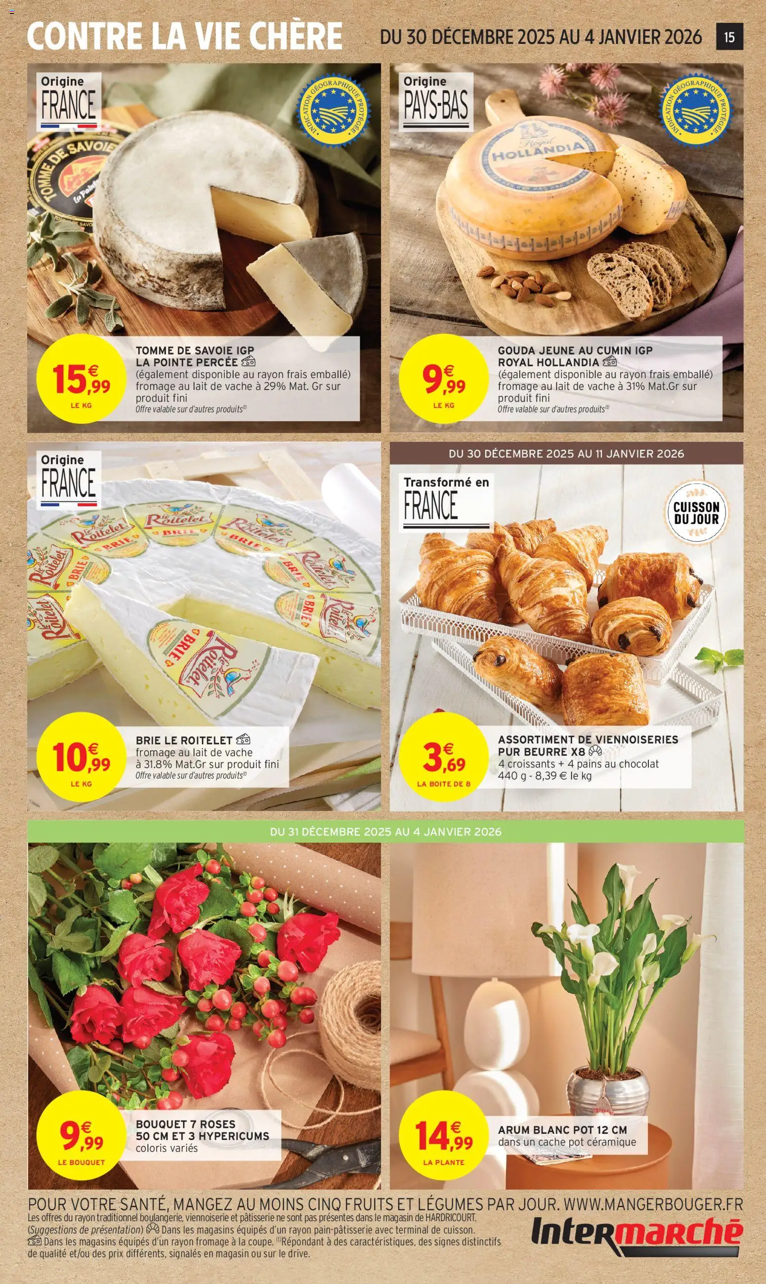 {H1} | Page: 15 | Produits: Cumin, Beurre, Chocolat, Brie