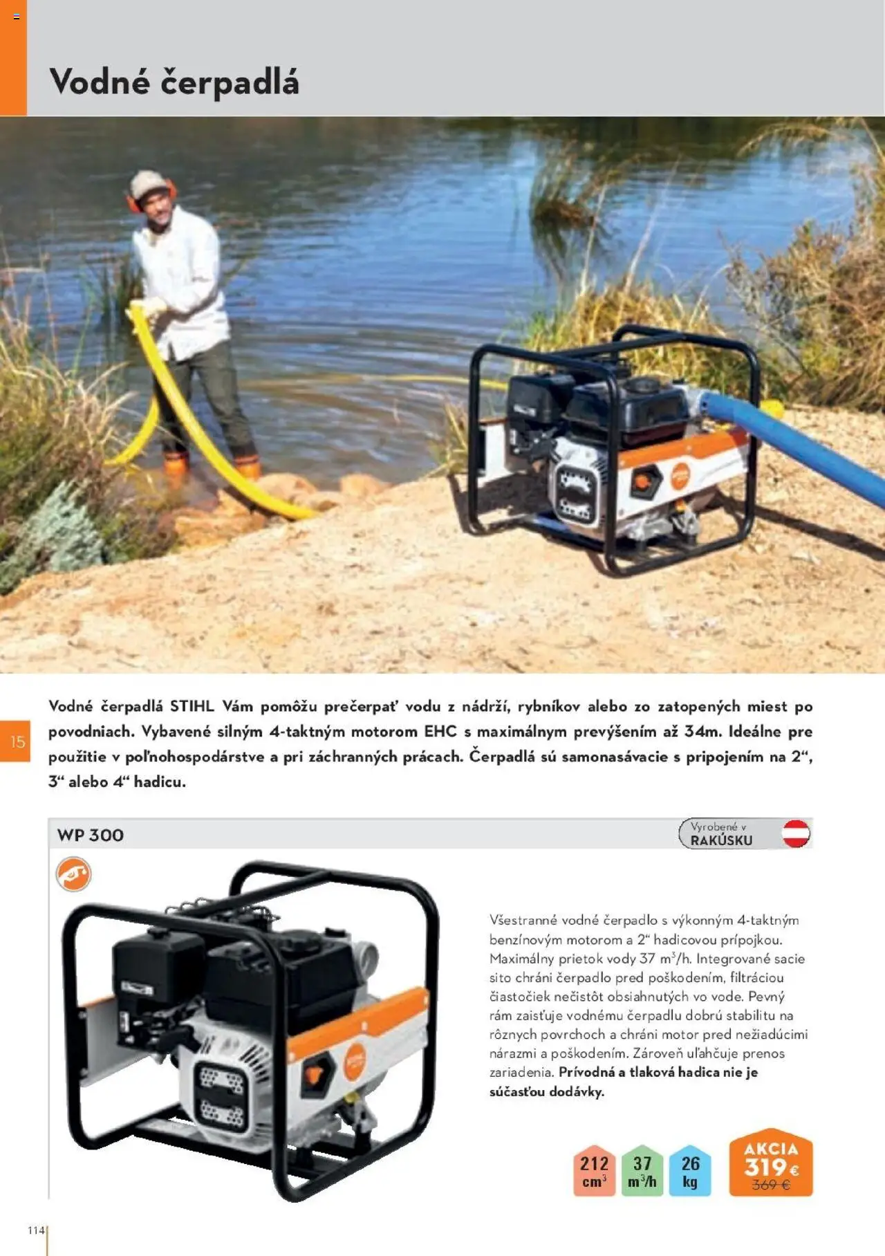Nové STIHL akcie – leták je platný od 29.09.2025 | Strana: 114 | Produkty: Čerpadlo, Rám