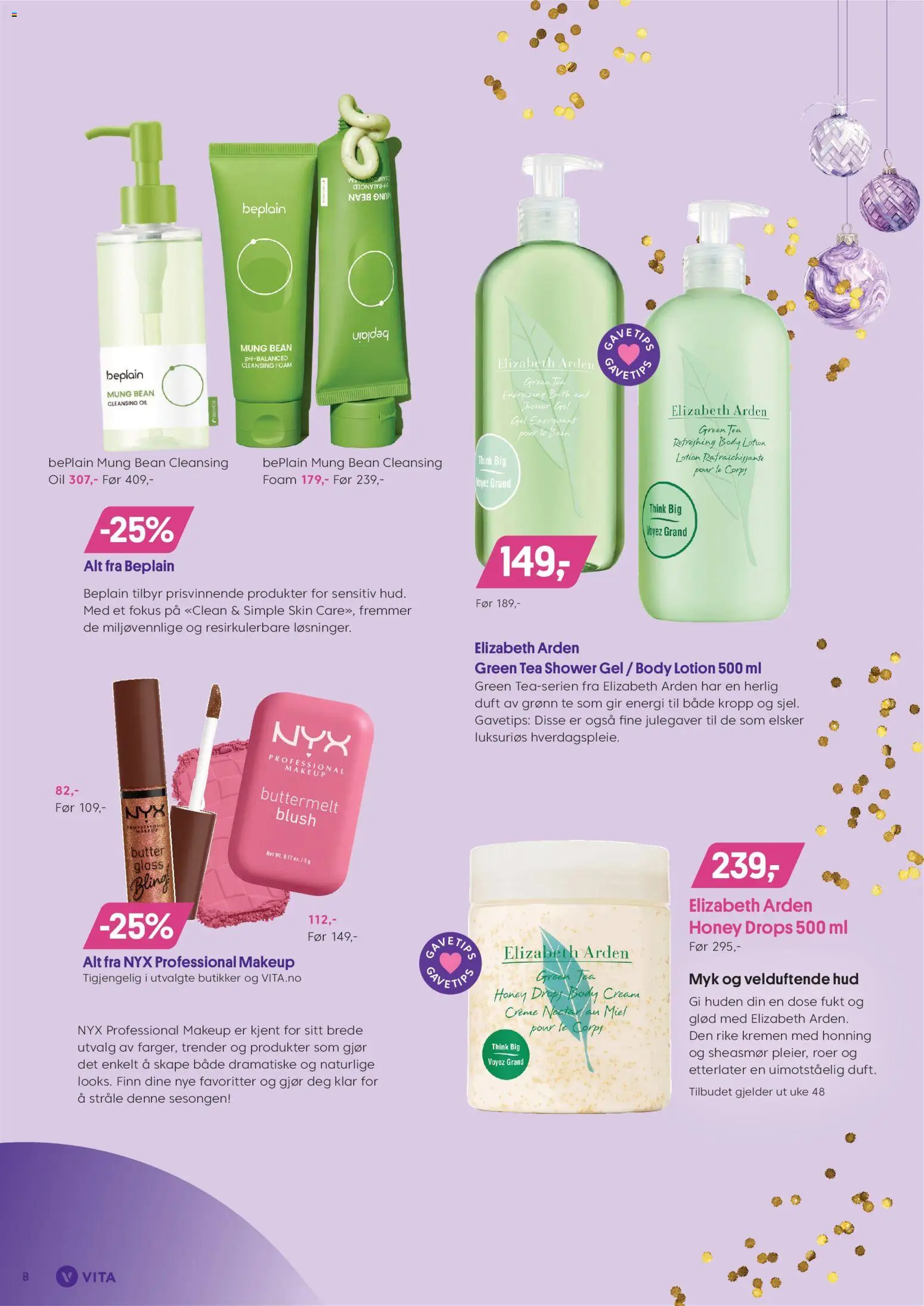 {H1} | Side: 8 | Produkter: Body, Body Lotion, Portail, Blush