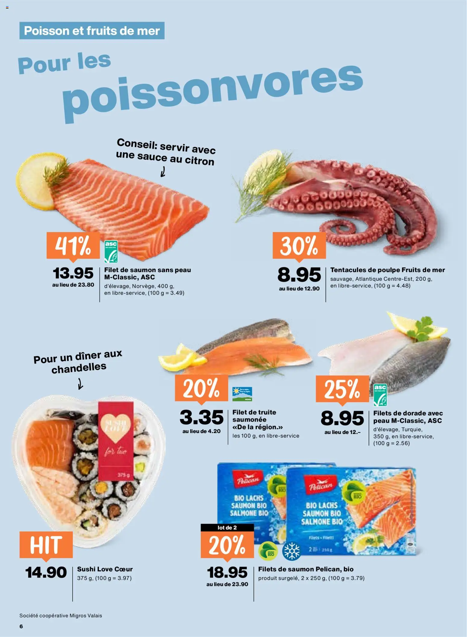 Migros Aktionen FR – gültig ab 12.02.2026 | Seite: 6 | Produkte: Lachs