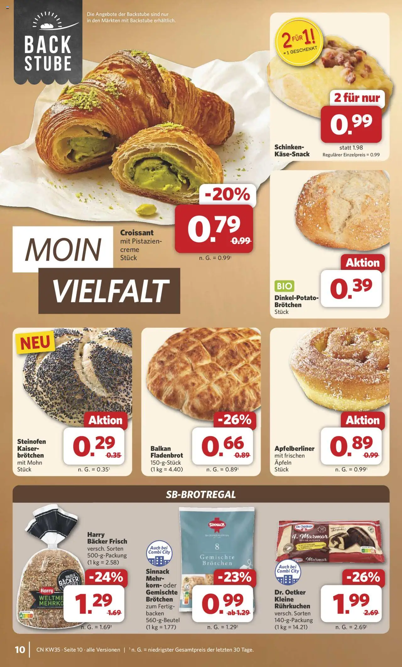 Combi Prospekt 	 - gültig ab dem 25.08.2025 | Seite: 12 | Produkte: Rapsöl, Pistazien, Creme, Croissant